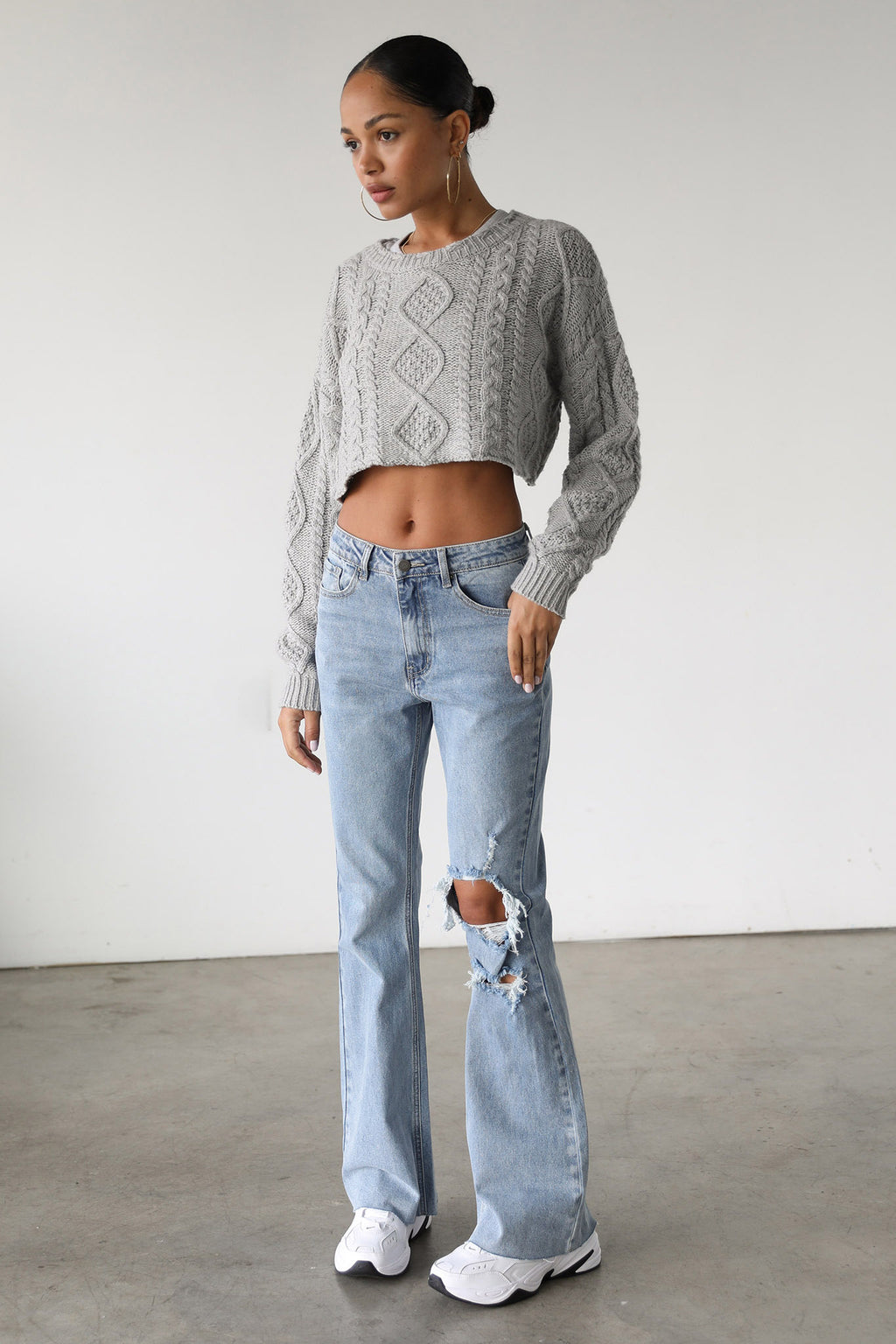 DOGMA High Rise Flare Denim Jeans Medium Wash by Selfie Leslie
