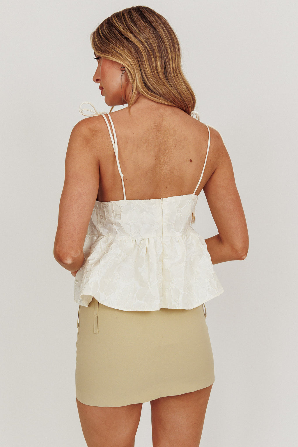 Angie Babydoll Top Ivory by Selfie Leslie