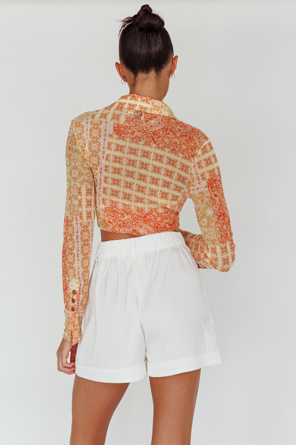 Maxeen Side Pocket Shorts White by Selfie Leslie