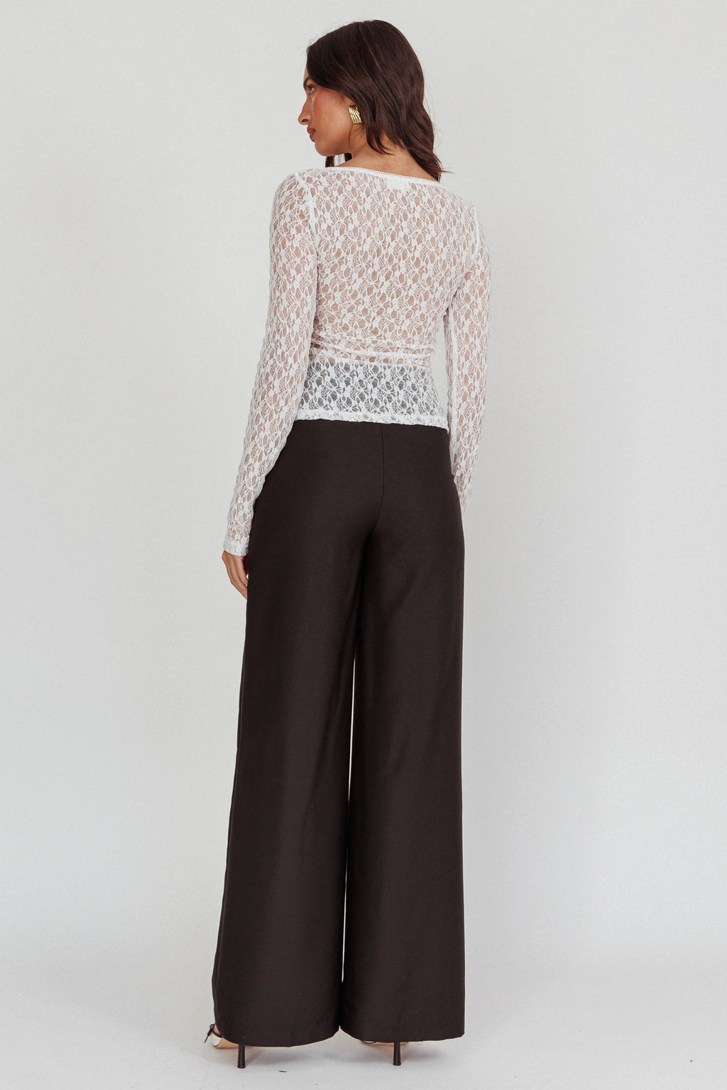 Nights Dream Wide Leg Pants Black by Selfie Leslie
