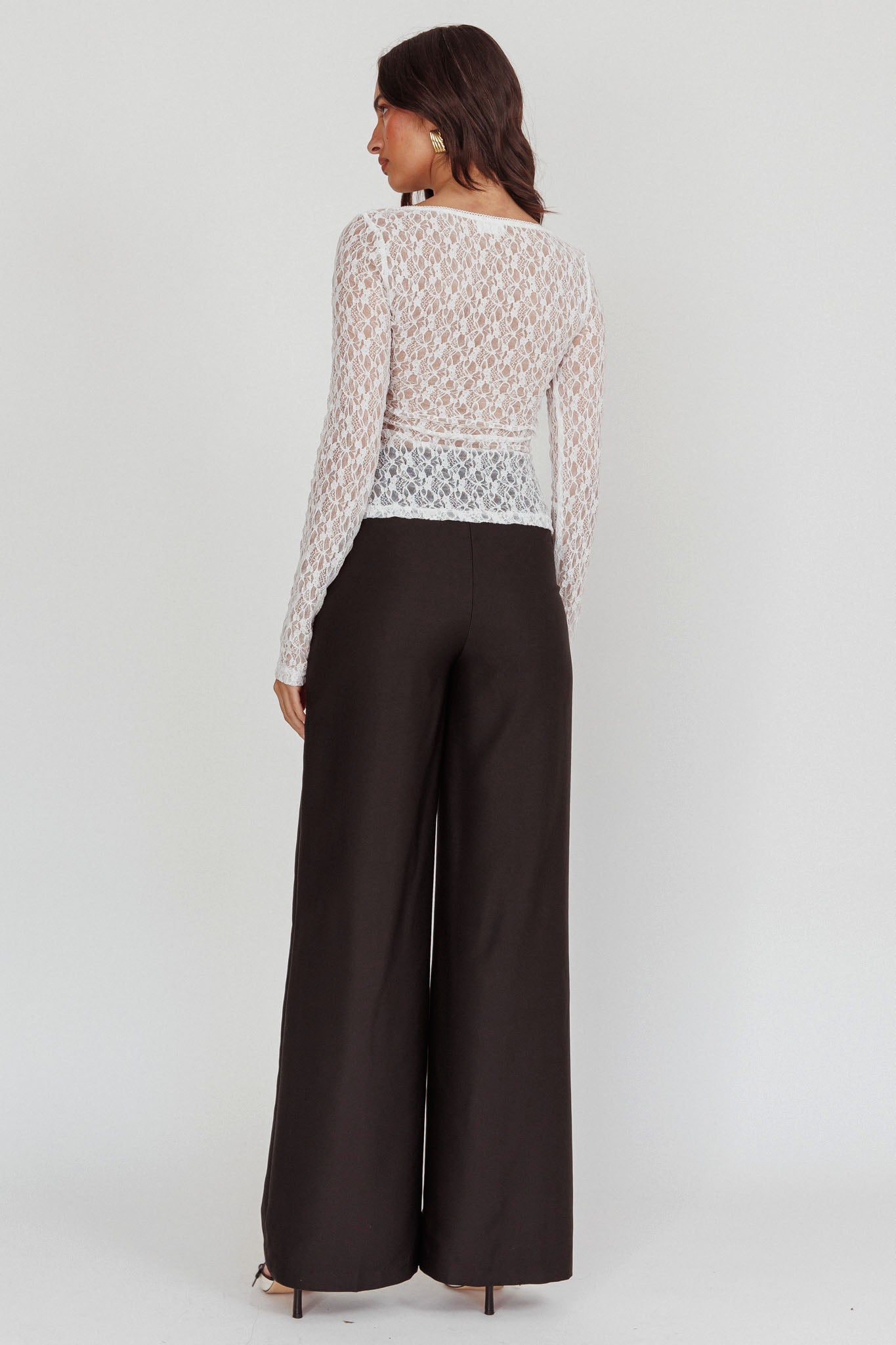 Nights Dream Wide Leg Pants Black by Selfie Leslie