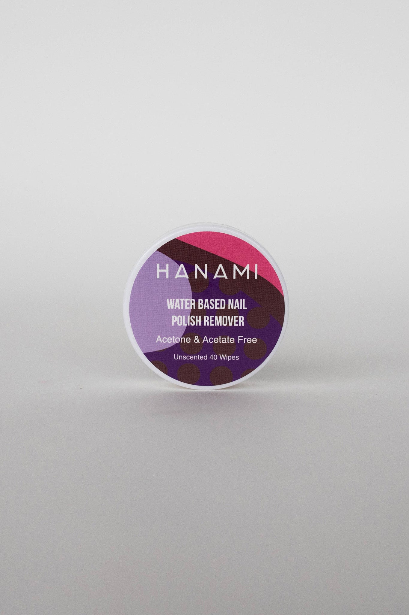HANAMI Water Based Nail Polish Remover Wipes 40pk (Unscented) by Selfie Leslie