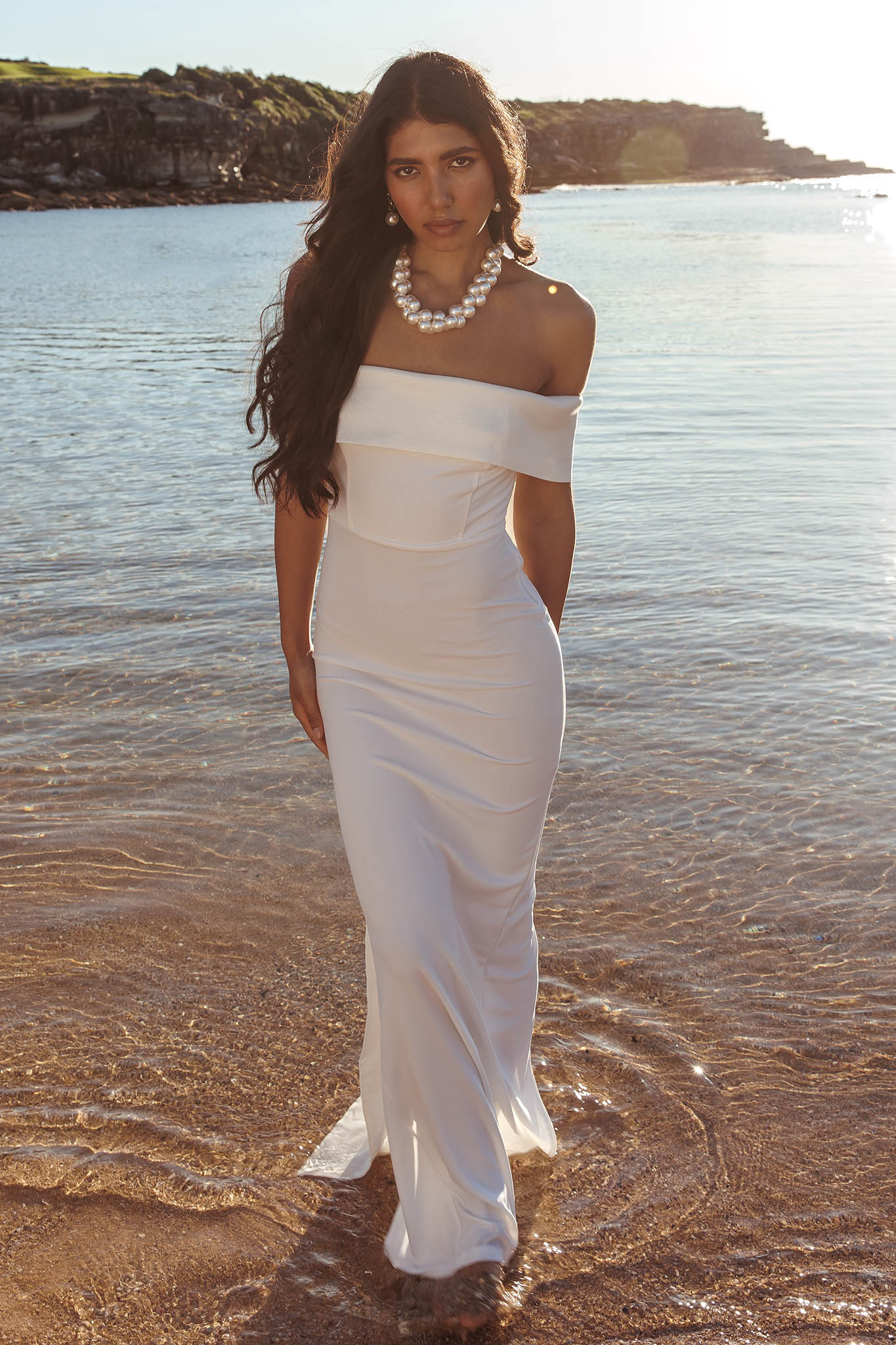 Southern Star Oversized Bow Maxi Dress Ivory– Selfie Leslie