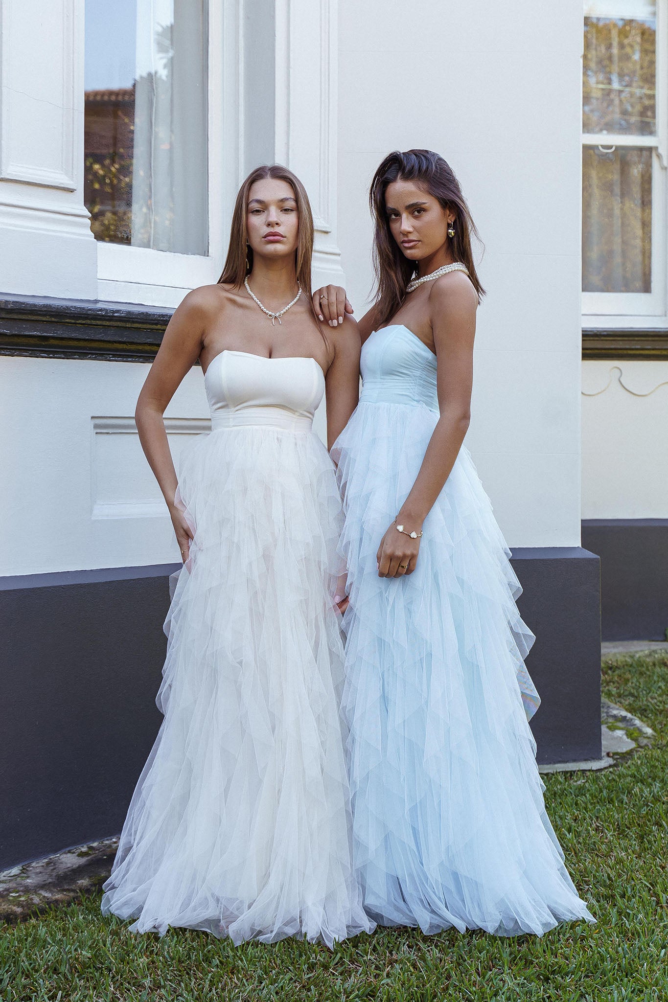fitted lace wedding dress Color Cascade Maxi Dress – Coastal Bloom main image 0