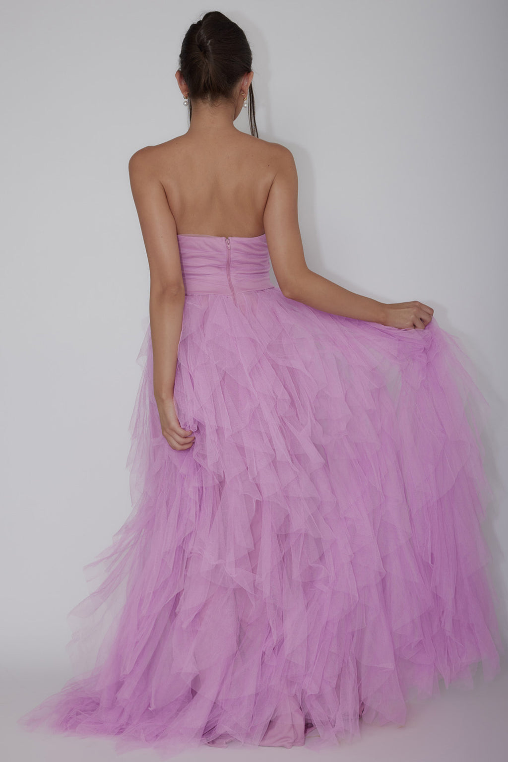 Rori Tulle Cascade Maxi Dress Orchid by Selfie Leslie