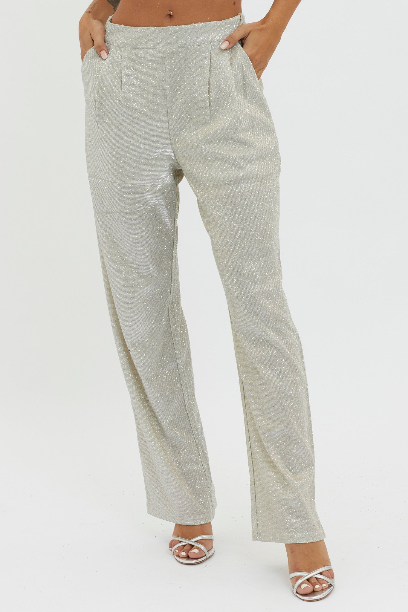 Joyeux Straight Leg Pants Champagne by Selfie Leslie