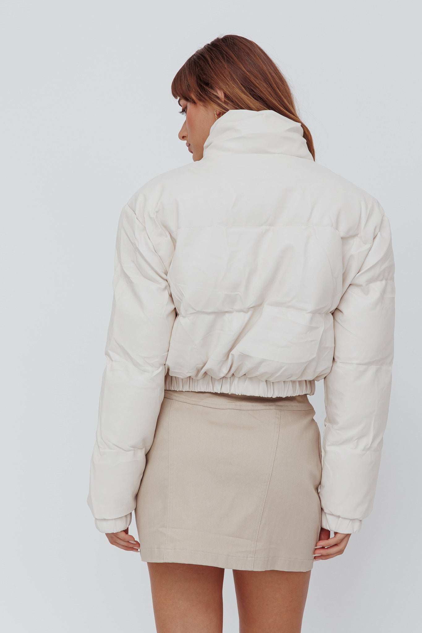 Winter Magic Faux Leather Puffer Jacket Cream– Selfie Leslie Winter Magic Faux Leather Puffer Jacket Cream– Selfie Leslie