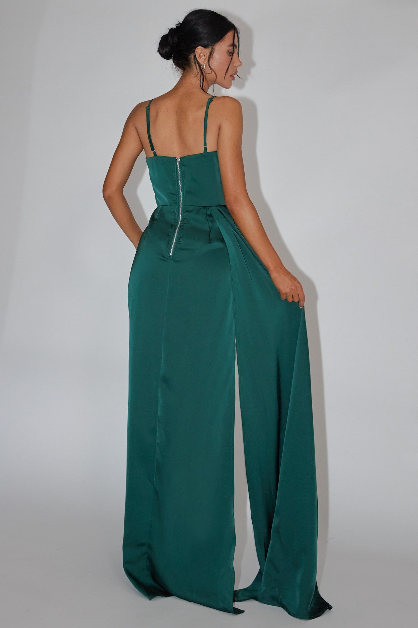 Secret Sweetheart Neckline Split Maxi Dress Hunter Green | Selfie Leslie Secret Sweetheart Neckline Split Maxi Dress Hunter Green | Selfie Leslie