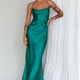 Palma Low Back Strappy Maxi Dress Emerald