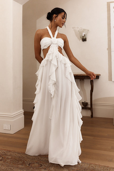 white christmas dresses Cydney Beaded Maxi Dress
