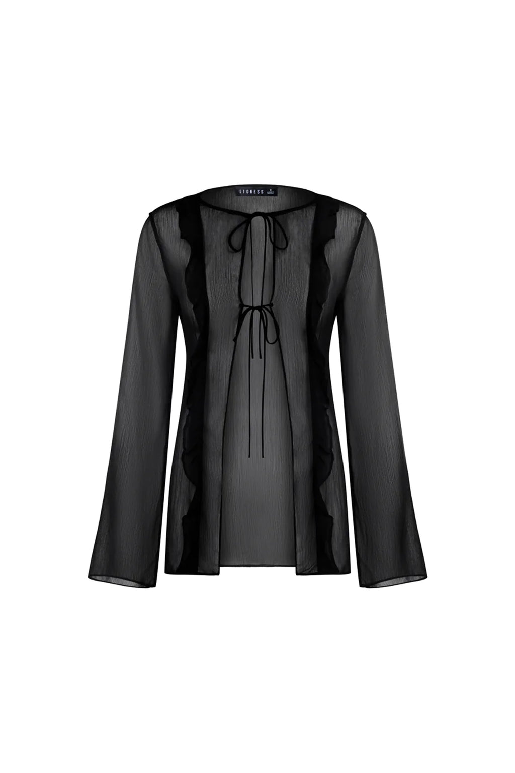 LIONESS Barely There Tie Top Onyx by Selfie Leslie