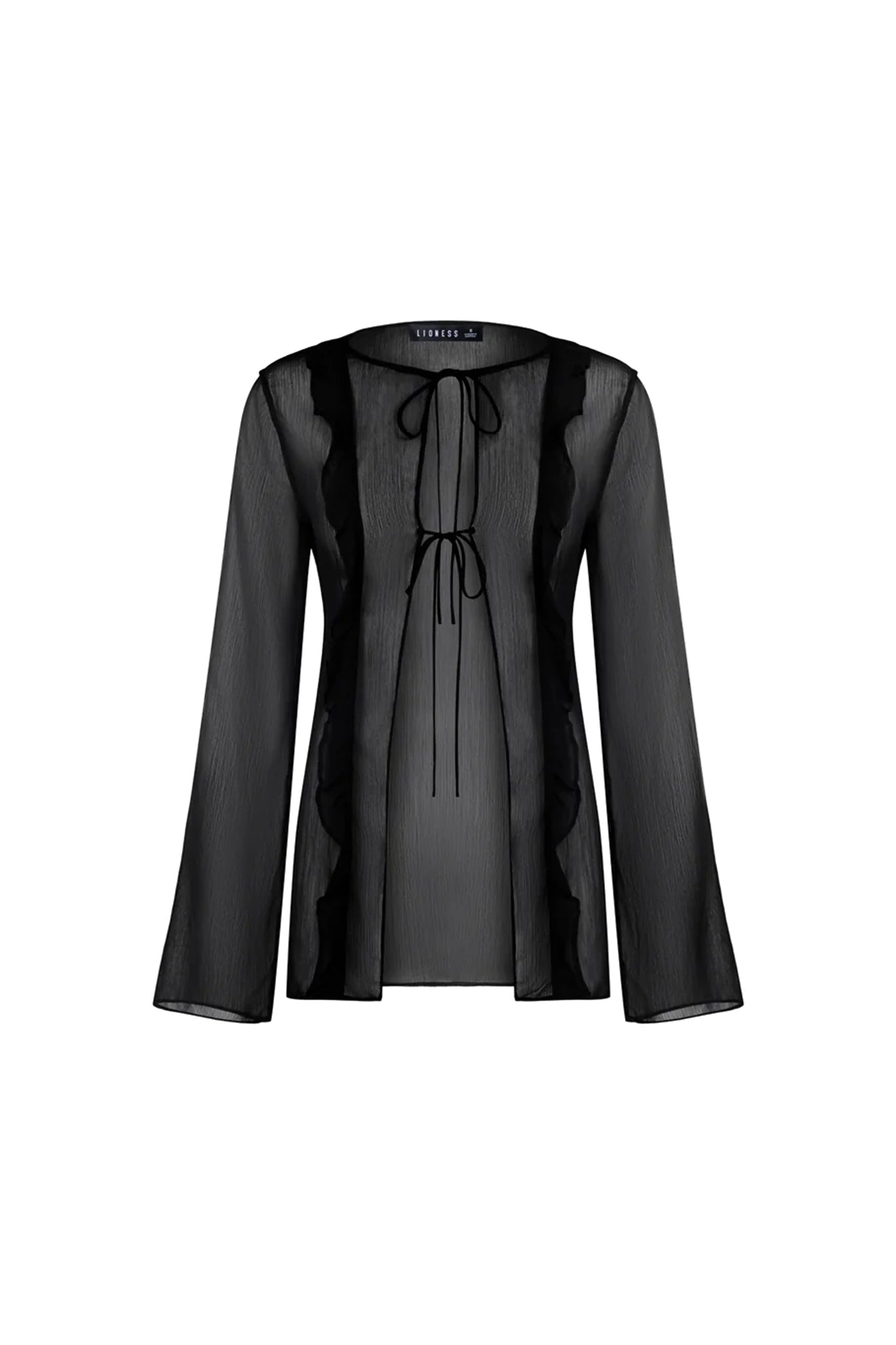 LIONESS Barely There Tie Top Onyx by Selfie Leslie