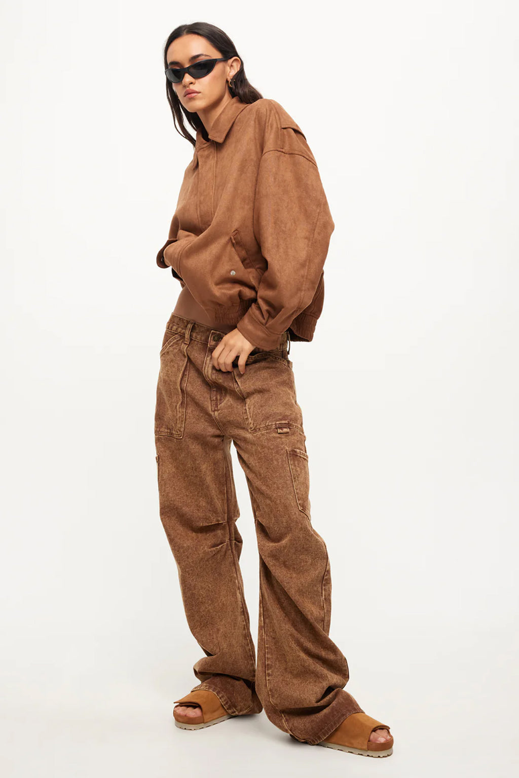 LIONESS Miami Vice Jeans Stone Wash by Selfie Leslie