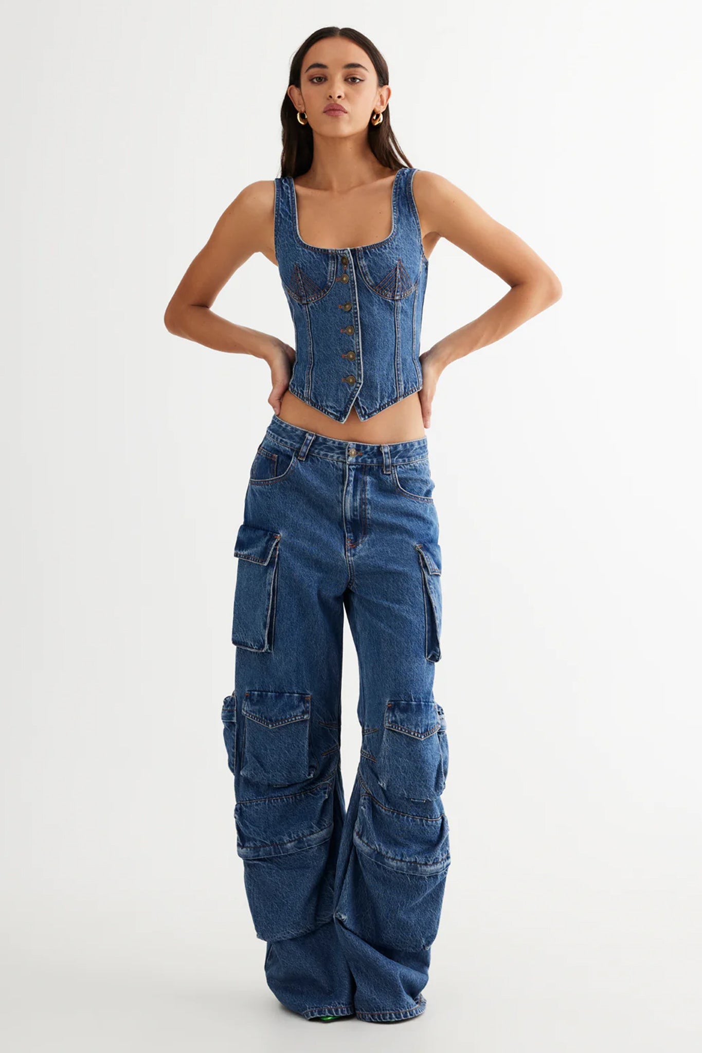 FIA LESLIE JEANS - Denim blue