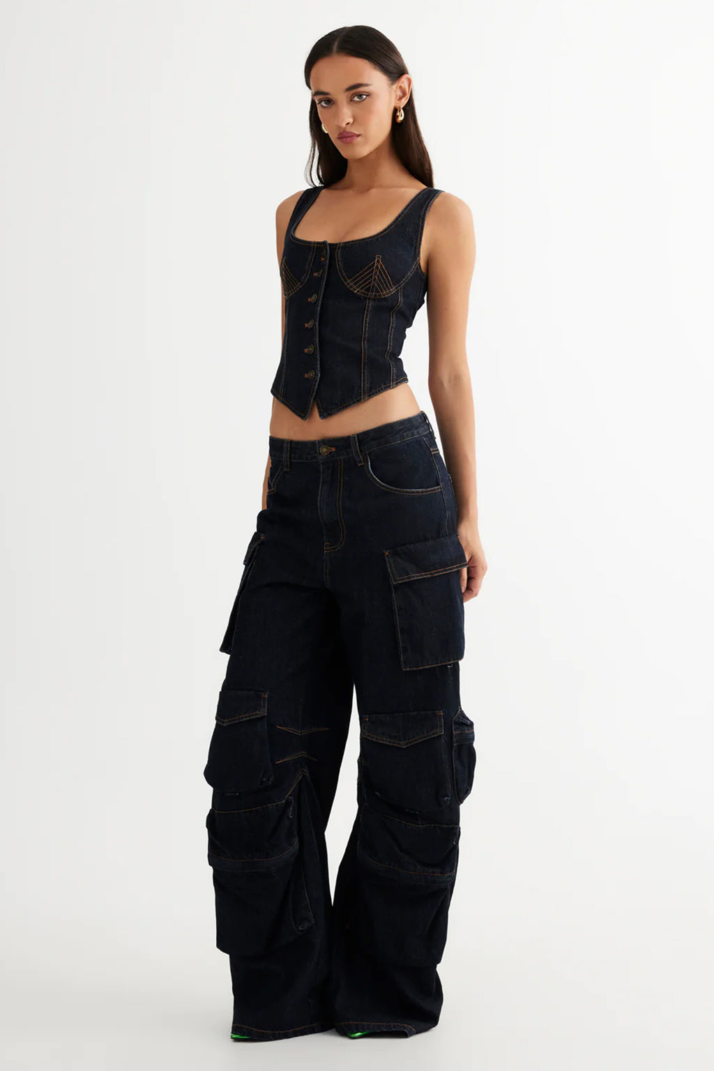 LIONESS Smokeshow Jean Dark Denim by Selfie Leslie