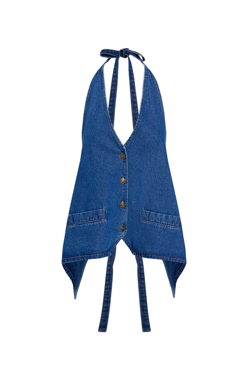 LIONESS Hills Halter Dark Denim by Selfie Leslie