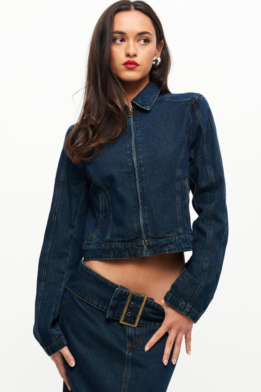 Lioness Uma Denim Jacket Denim Blue by Selfie Leslie