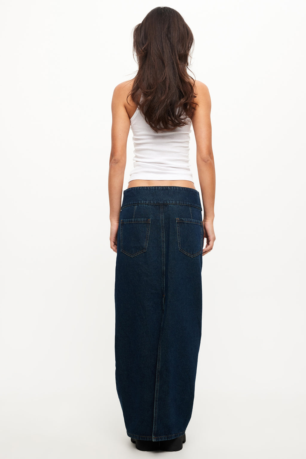 Lioness Uma Denim Midi Skirt Denim Blue by Selfie Leslie