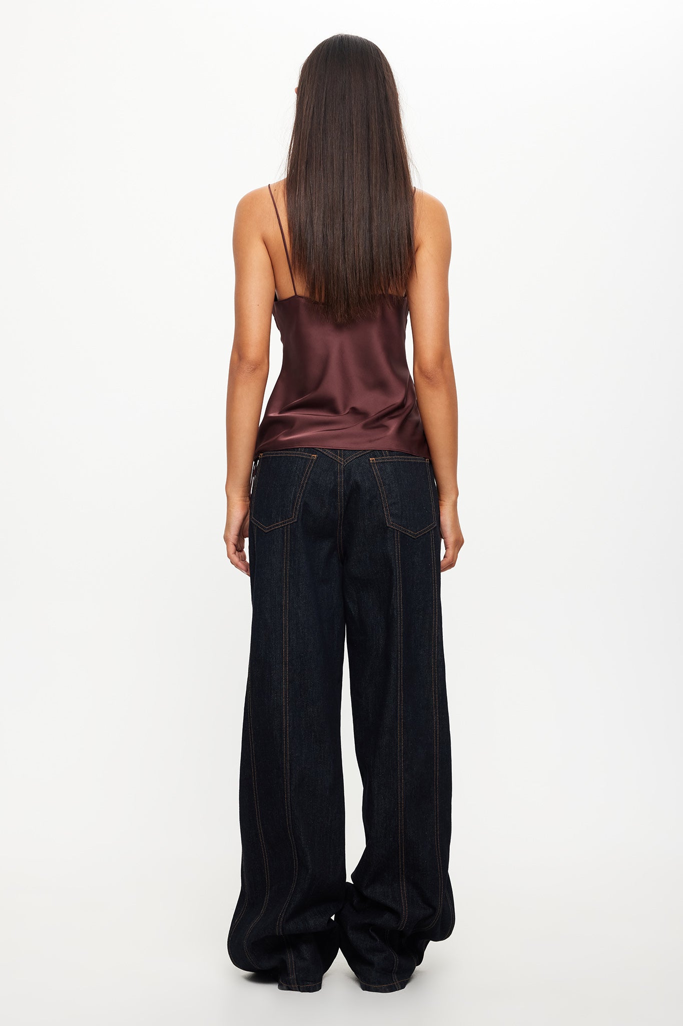 LIONESS Daydream Tie-Up Jeans Dark Denim by Selfie Leslie