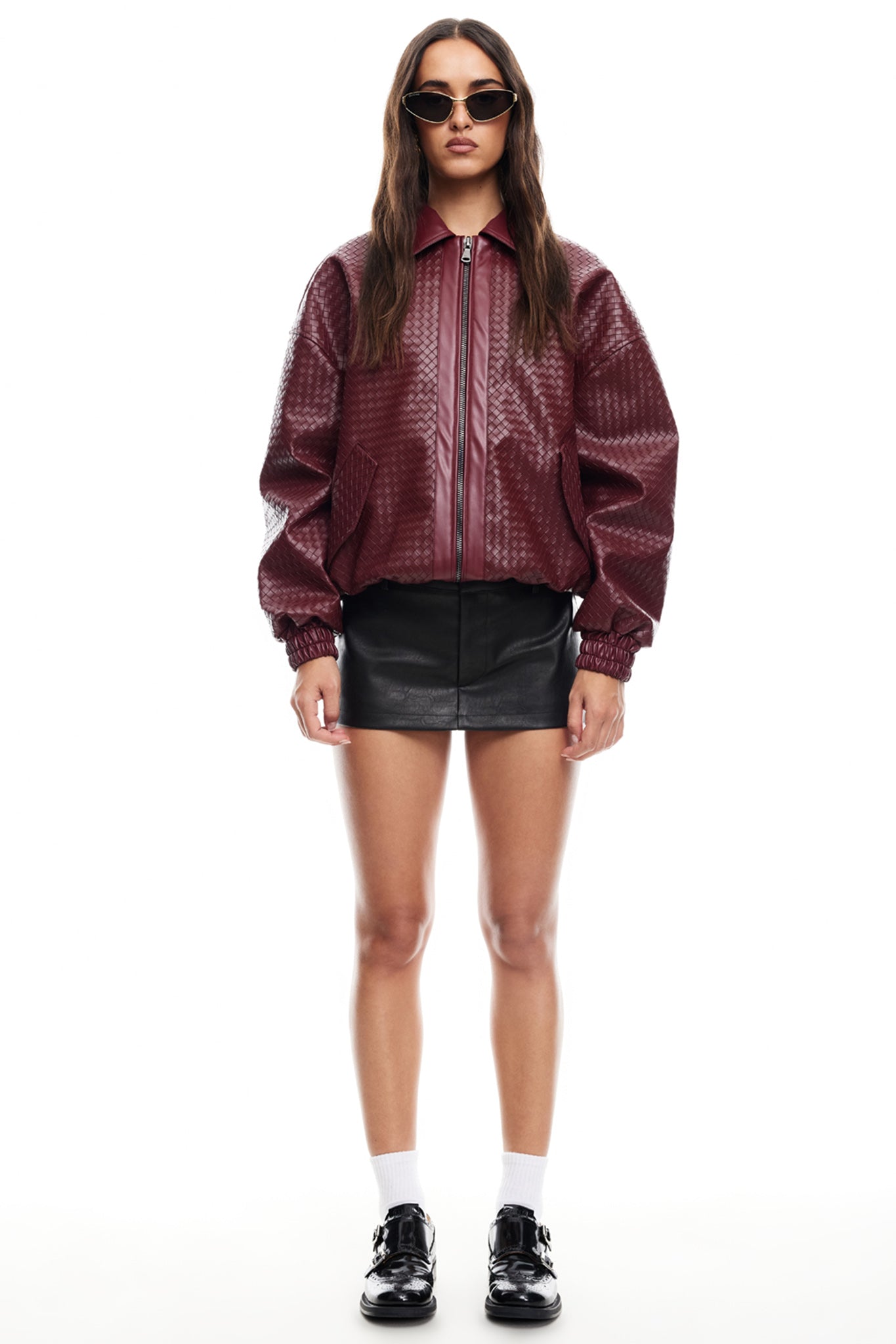 LIONESS Kenny Bomber Burgundy by Selfie Leslie
