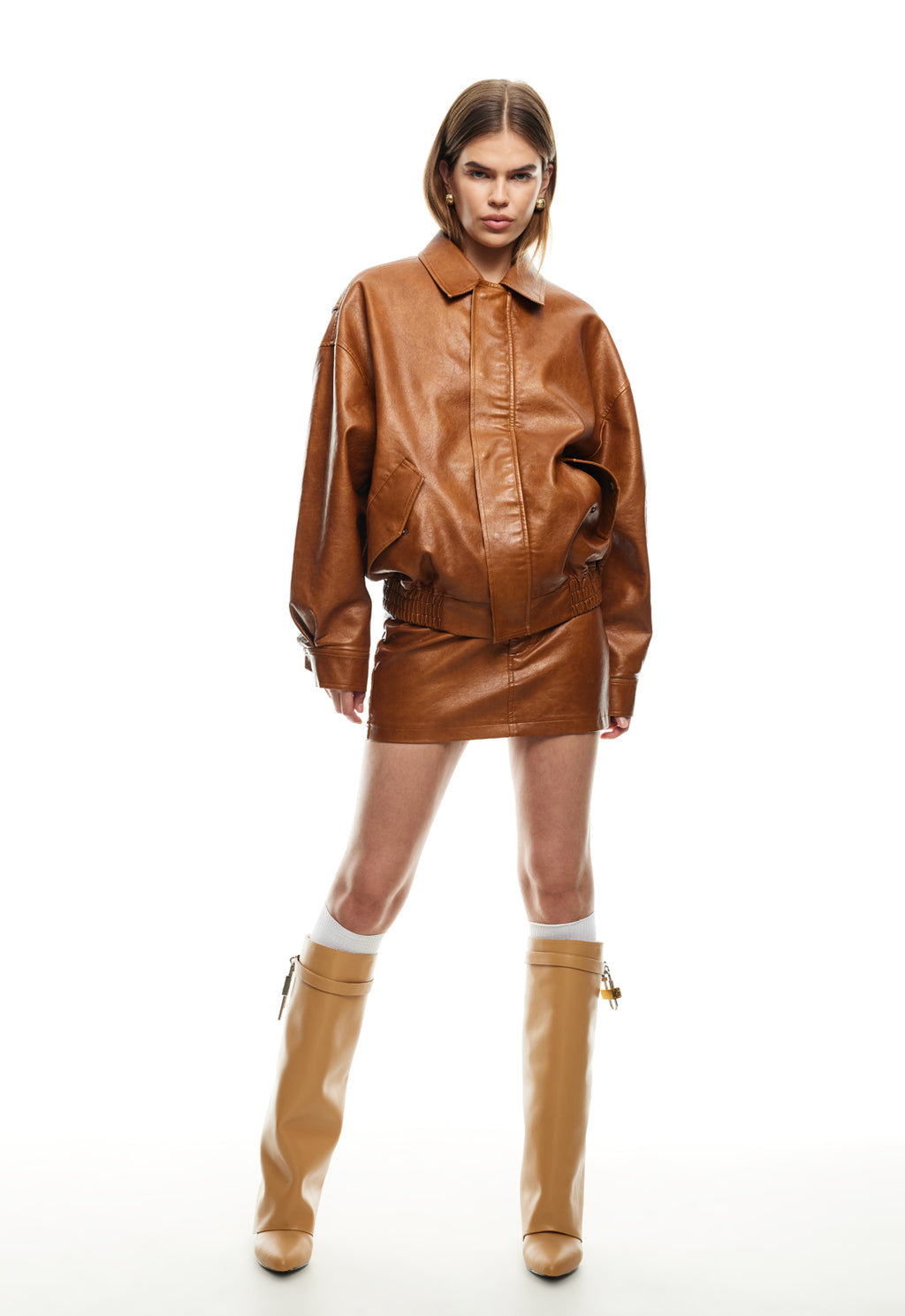 LIONESS Kenny Bomber Tan by Selfie Leslie