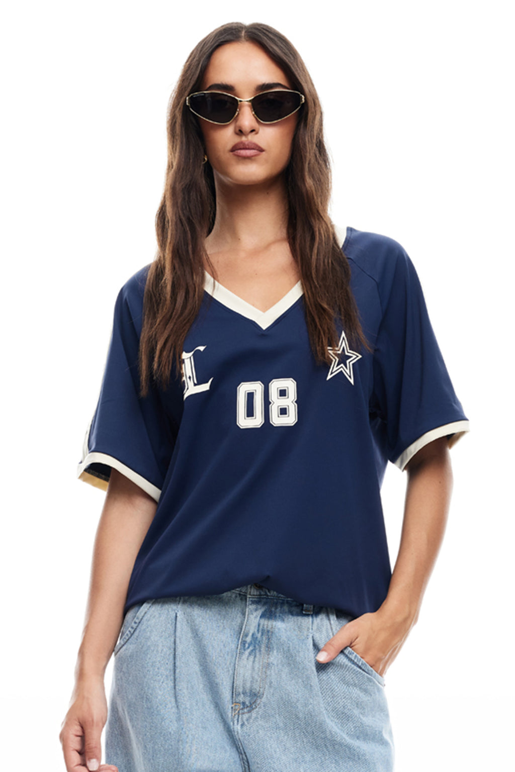 LIONESS SPECTATE TOP INDIGO by Selfie Leslie