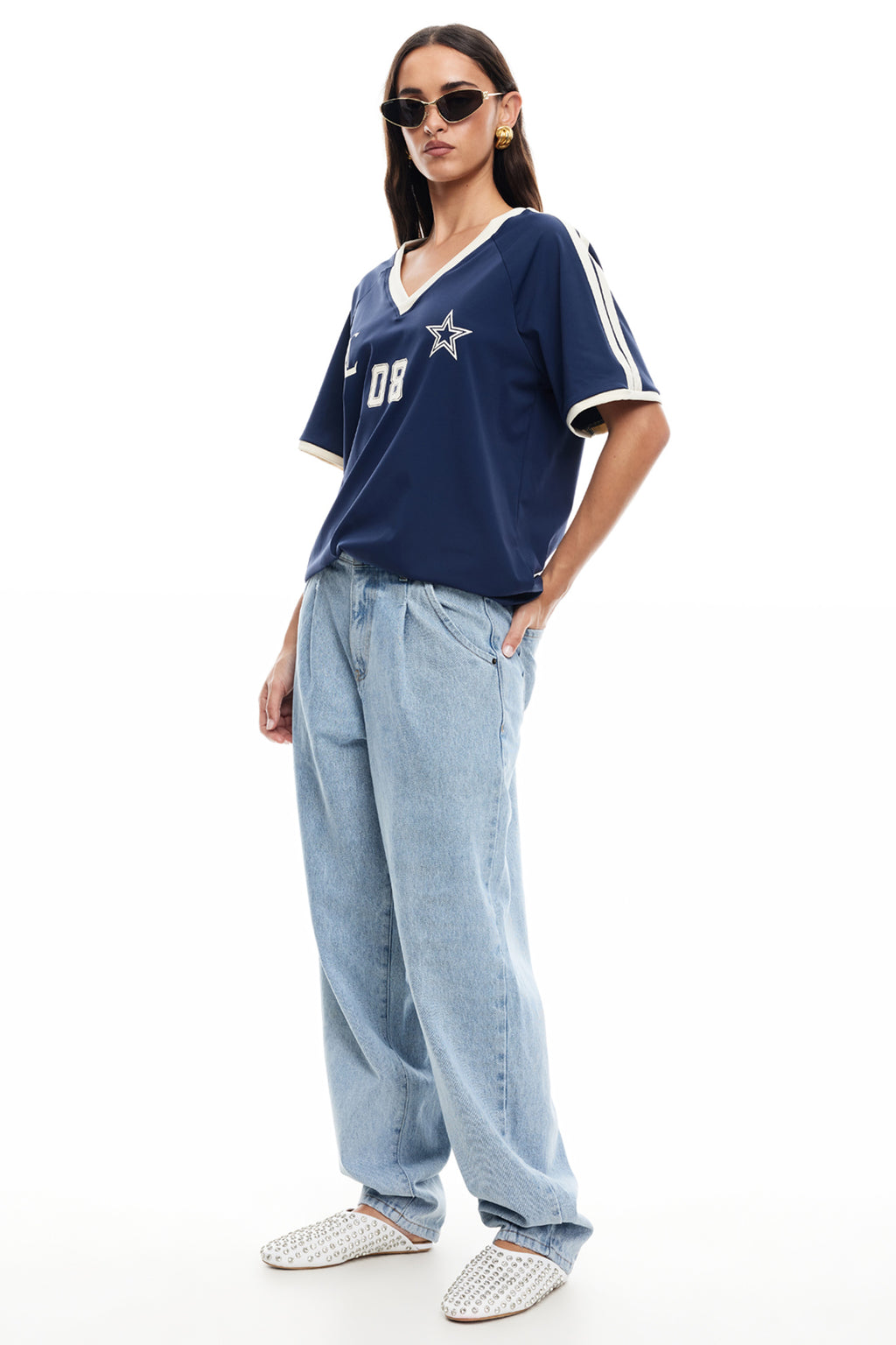 LIONESS SPECTATE TOP INDIGO by Selfie Leslie