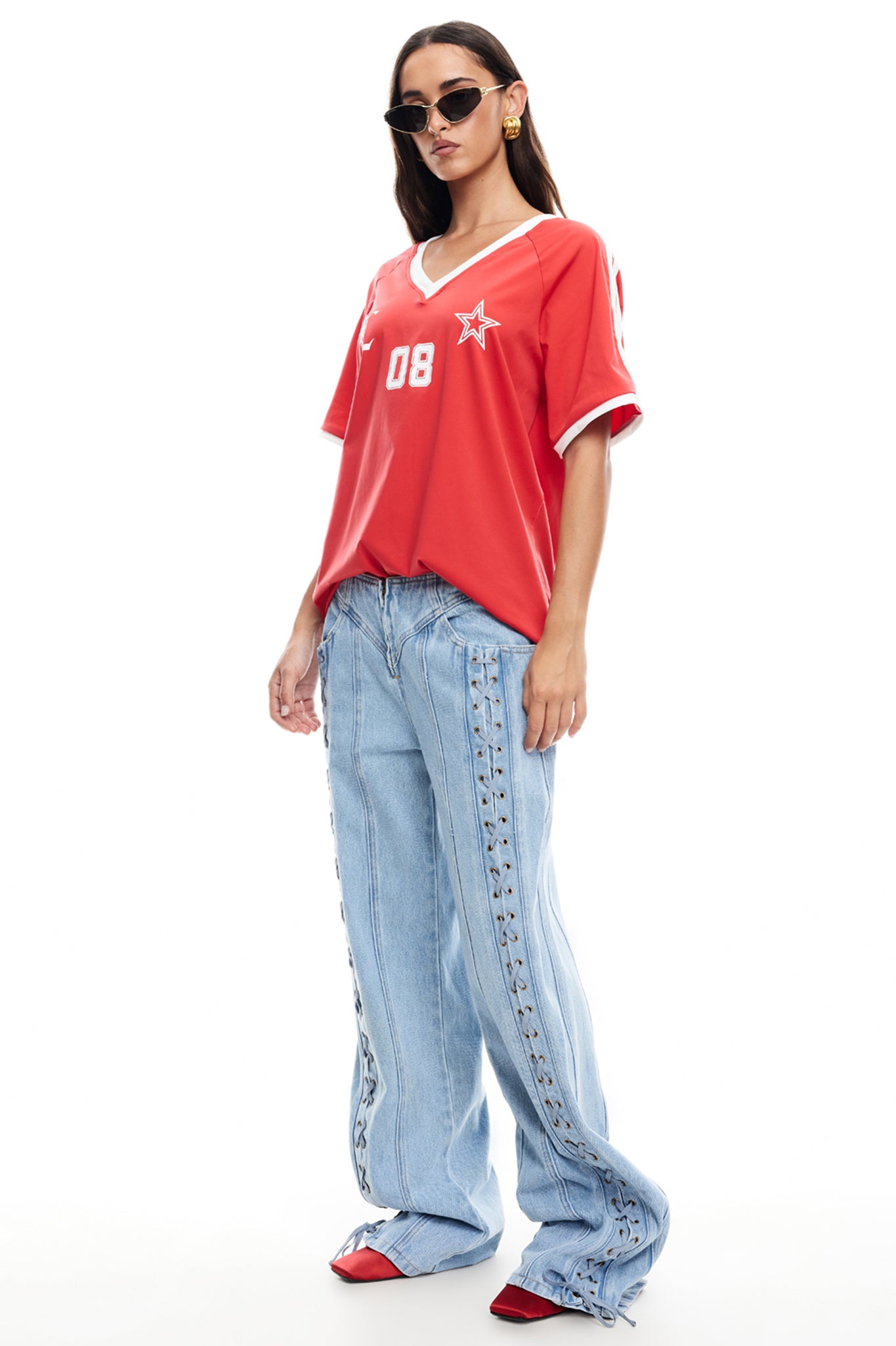 Shop the LIONESS Spectate Top Red