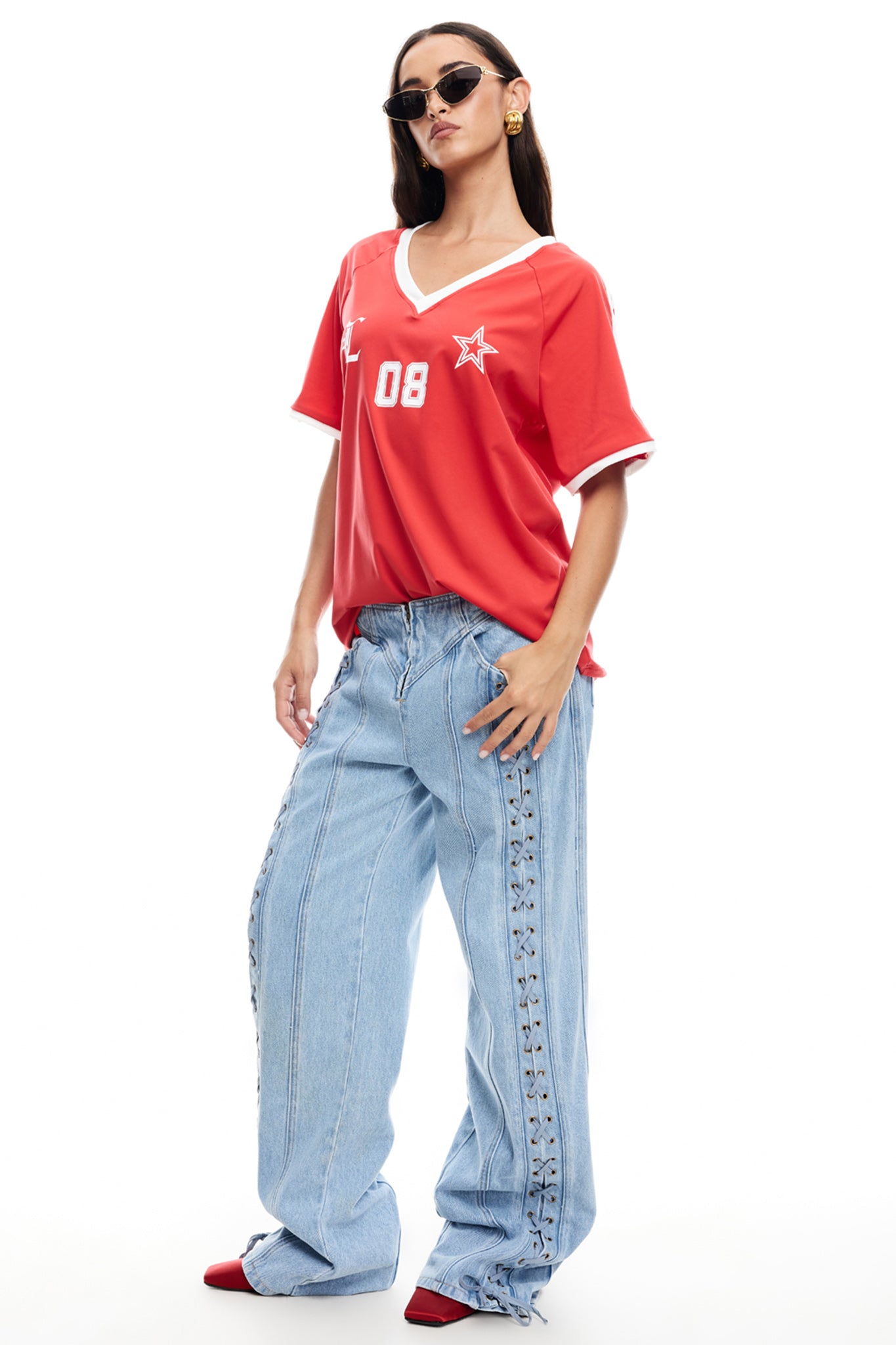 Shop the LIONESS SPECTATE TOP RED | Selfie Leslie