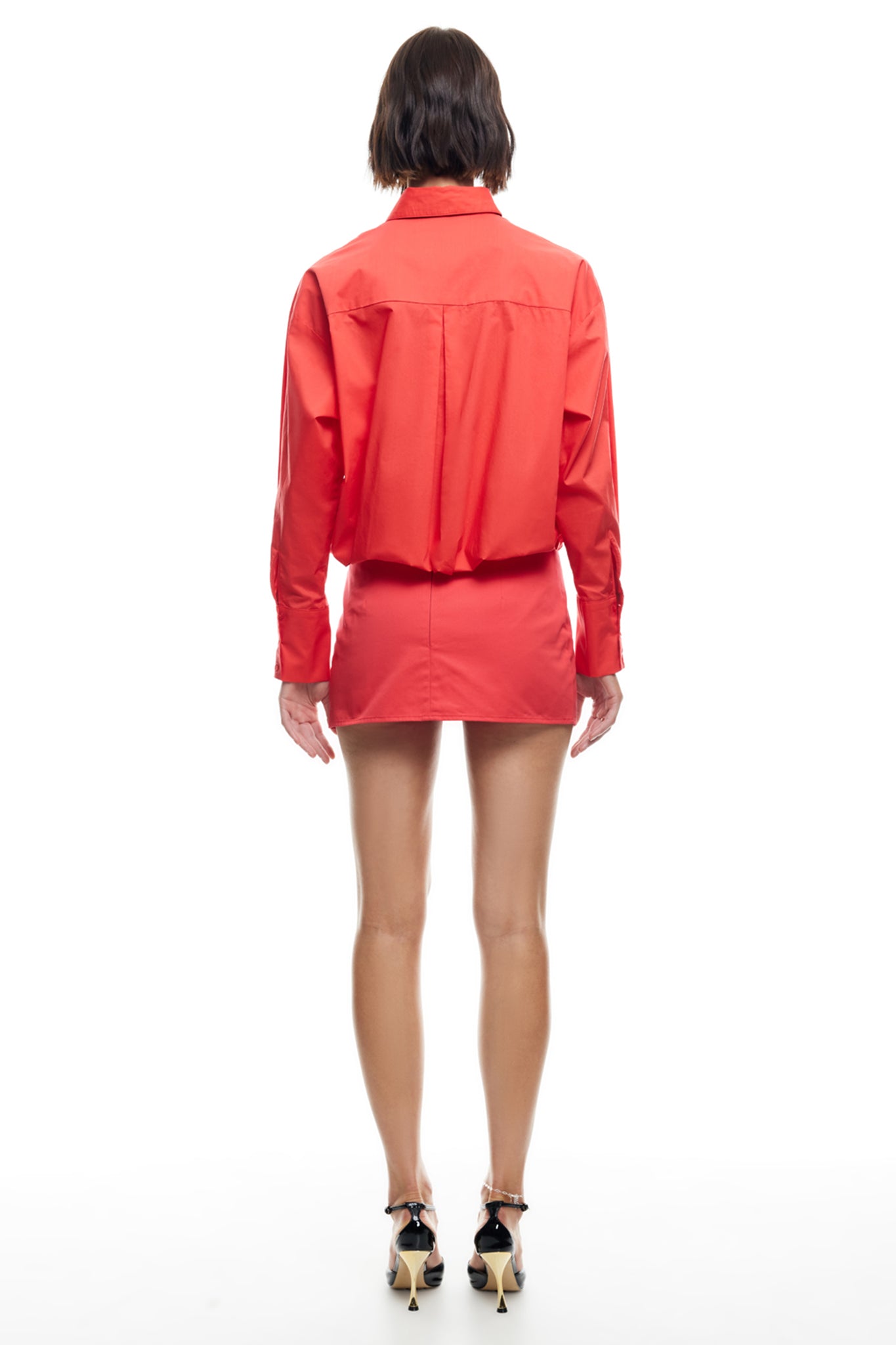 LIONESS VALENTINO TIE SHIRT CRIMSON by Selfie Leslie