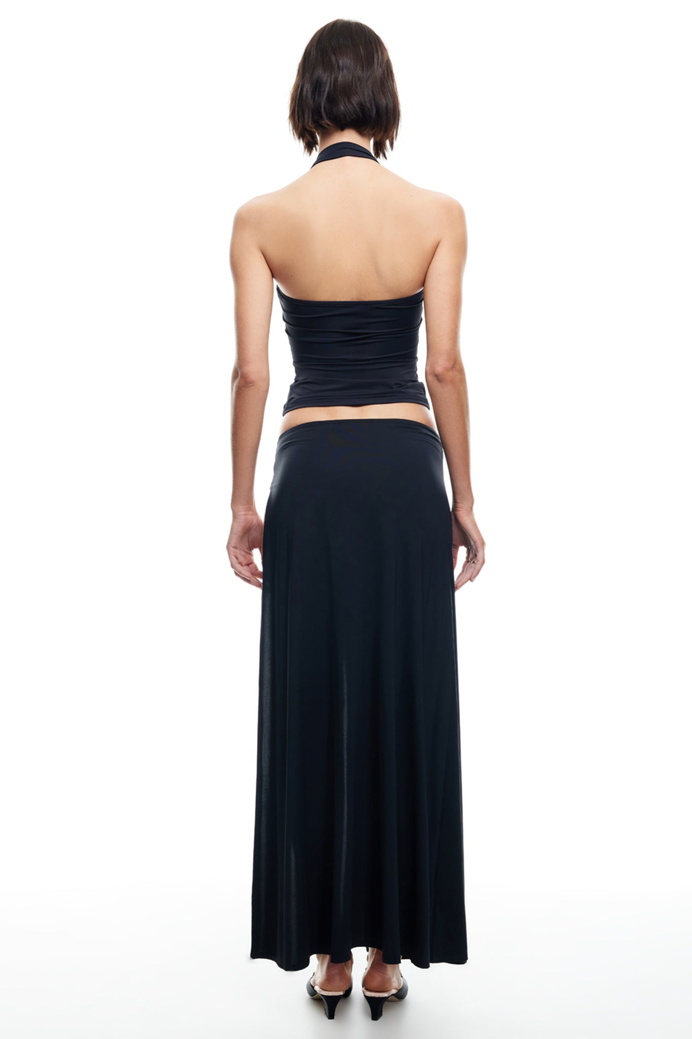 LIONESS Merci Maxi Skirt Onyx by Selfie Leslie