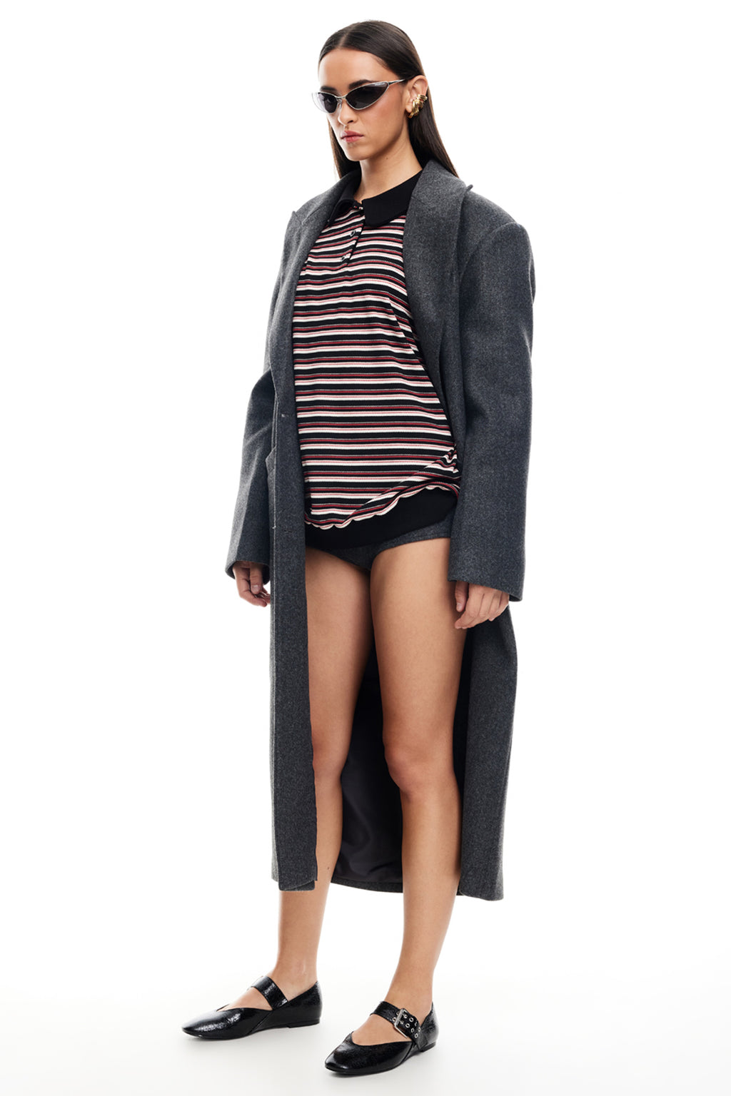 LIONESS Olsen Coat Grey Marle by Selfie Leslie
