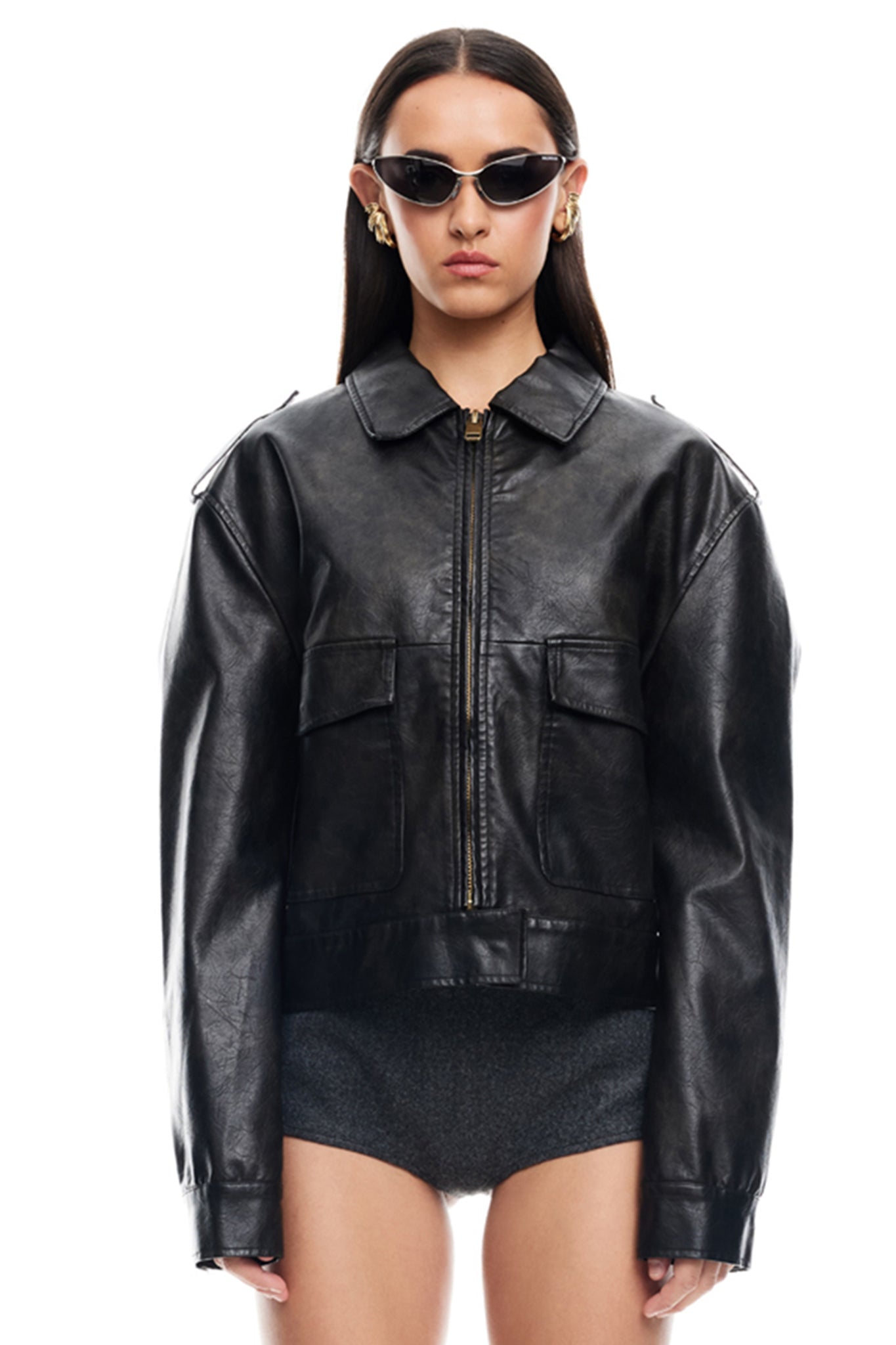 LIONESS Eighties Bomber Washed Onyx by Selfie Leslie