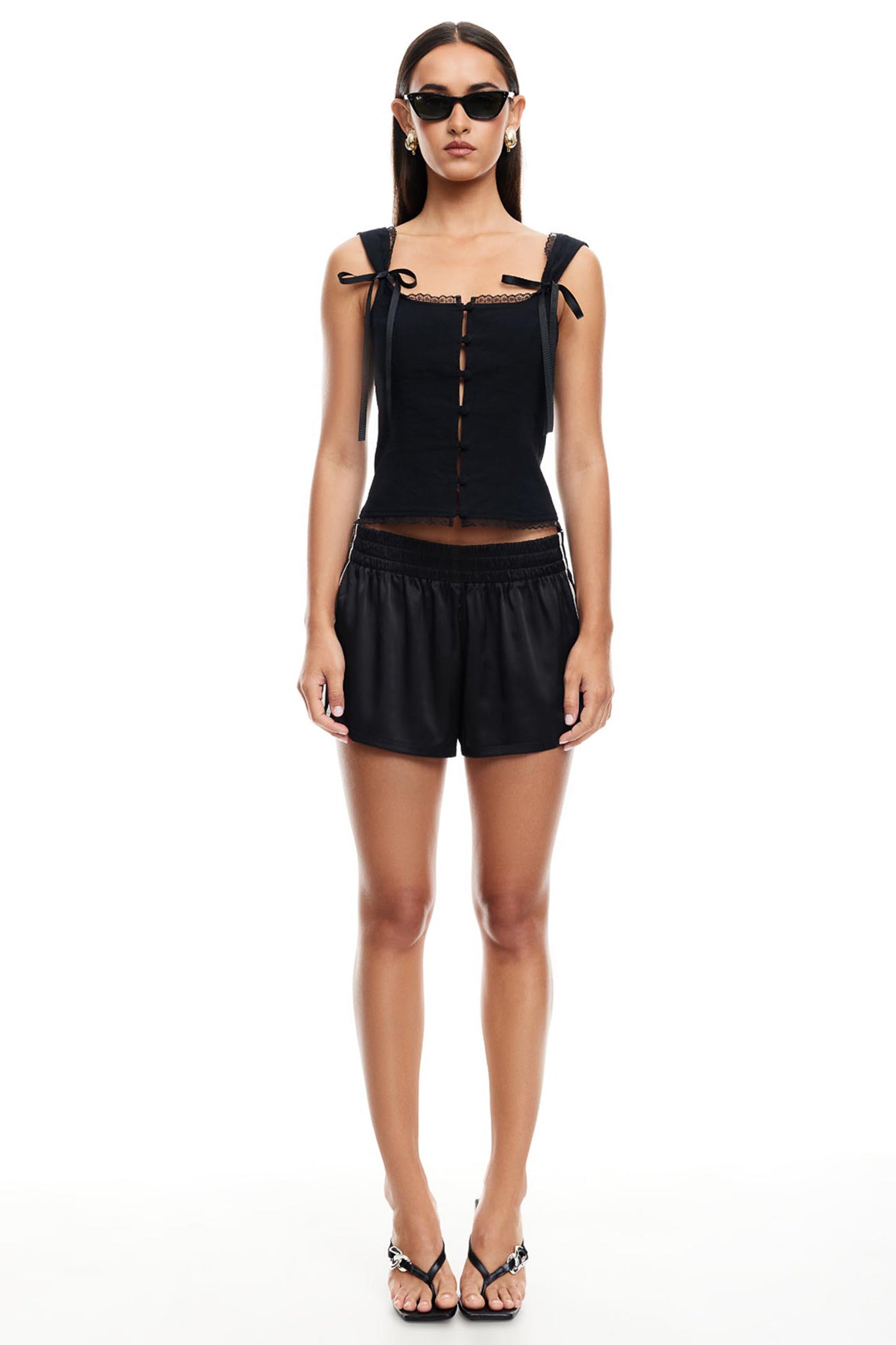 LIONESS Crystal Cami Onyx by Selfie Leslie
