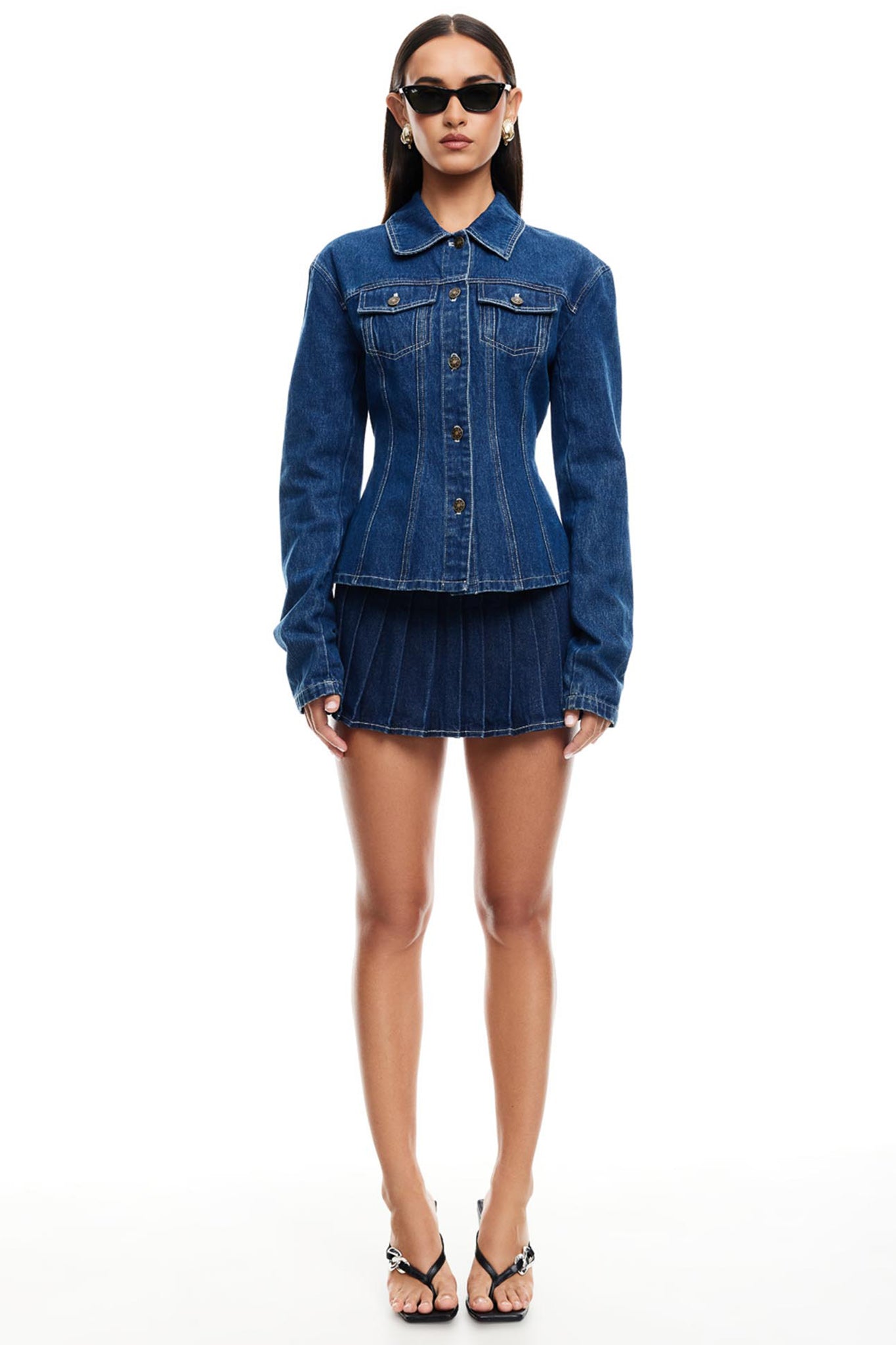LIONESS Rider Mini Skort Blue by Selfie Leslie