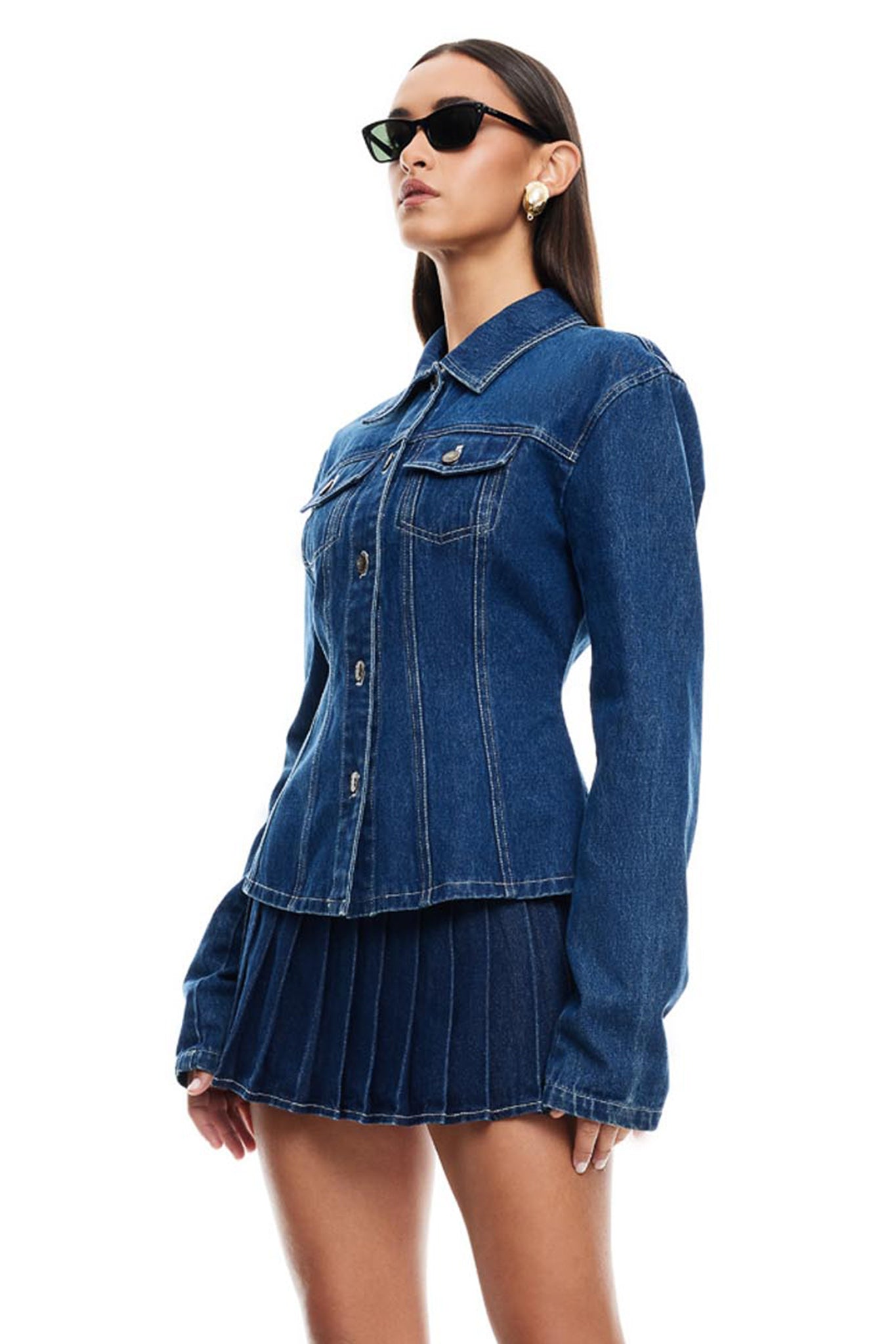 LIONESS Rider Mini Skort Blue by Selfie Leslie
