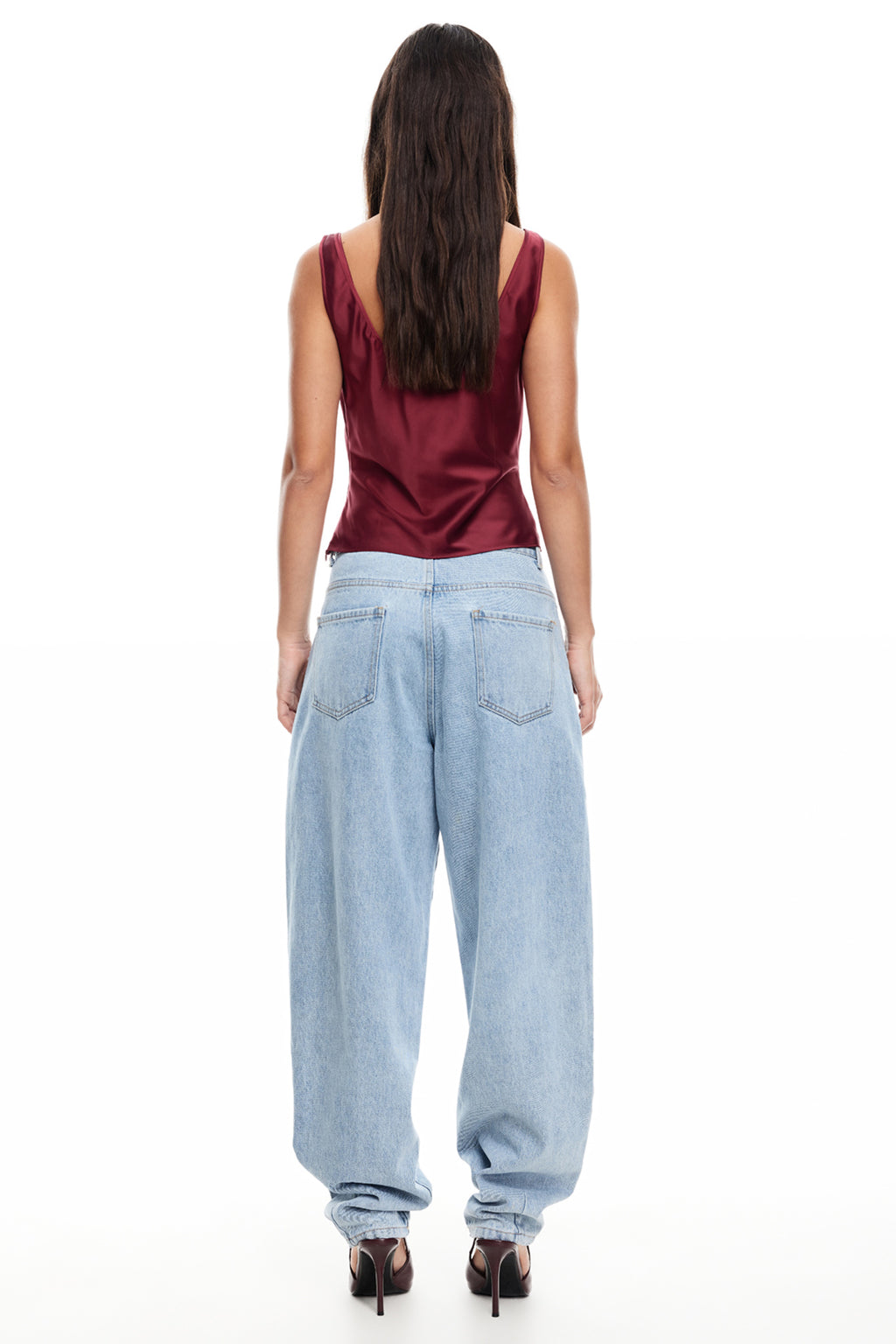 LIONESS Delilah Top Burgundy by Selfie Leslie