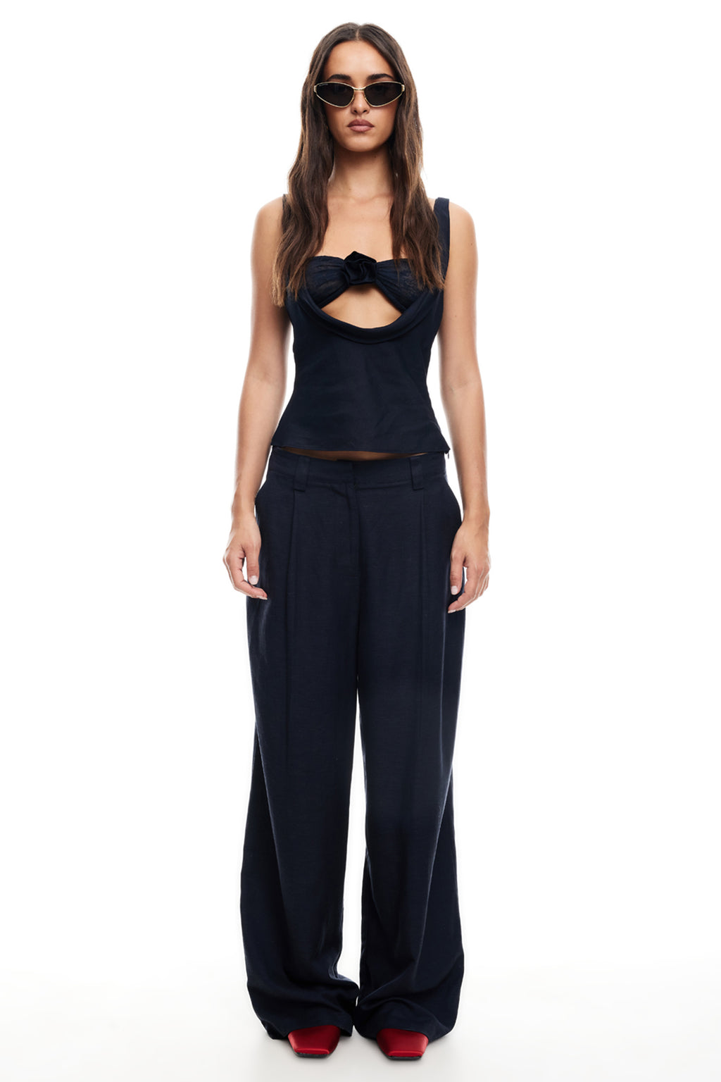 LIONESS Delilah Top Navy by Selfie Leslie