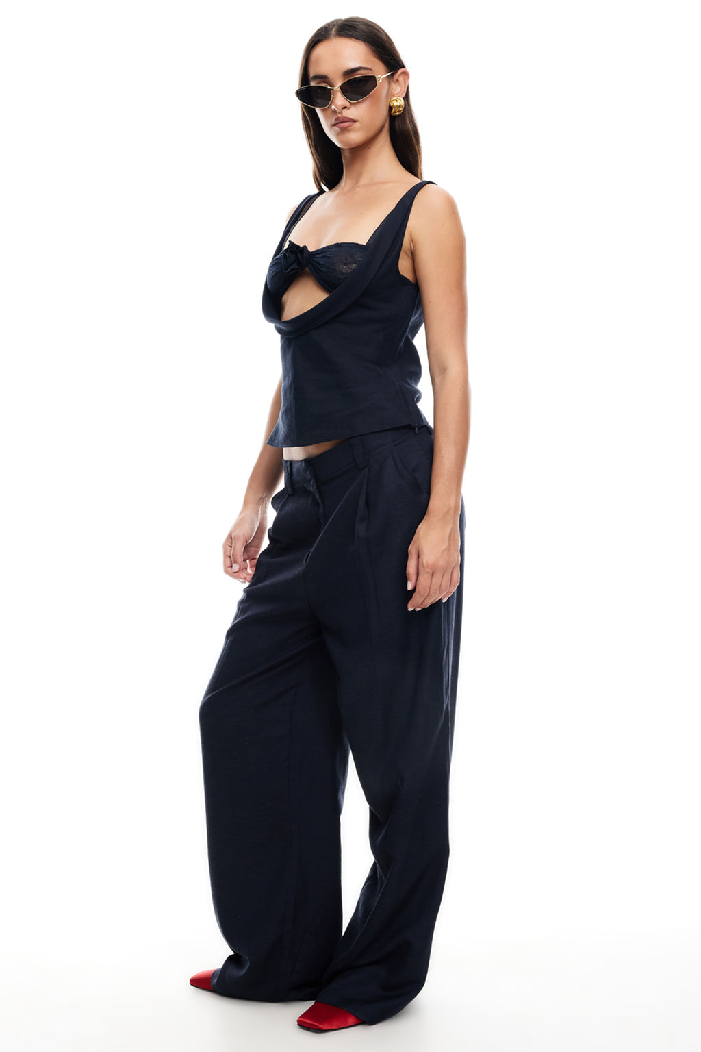 LIONESS Delilah Top Navy by Selfie Leslie