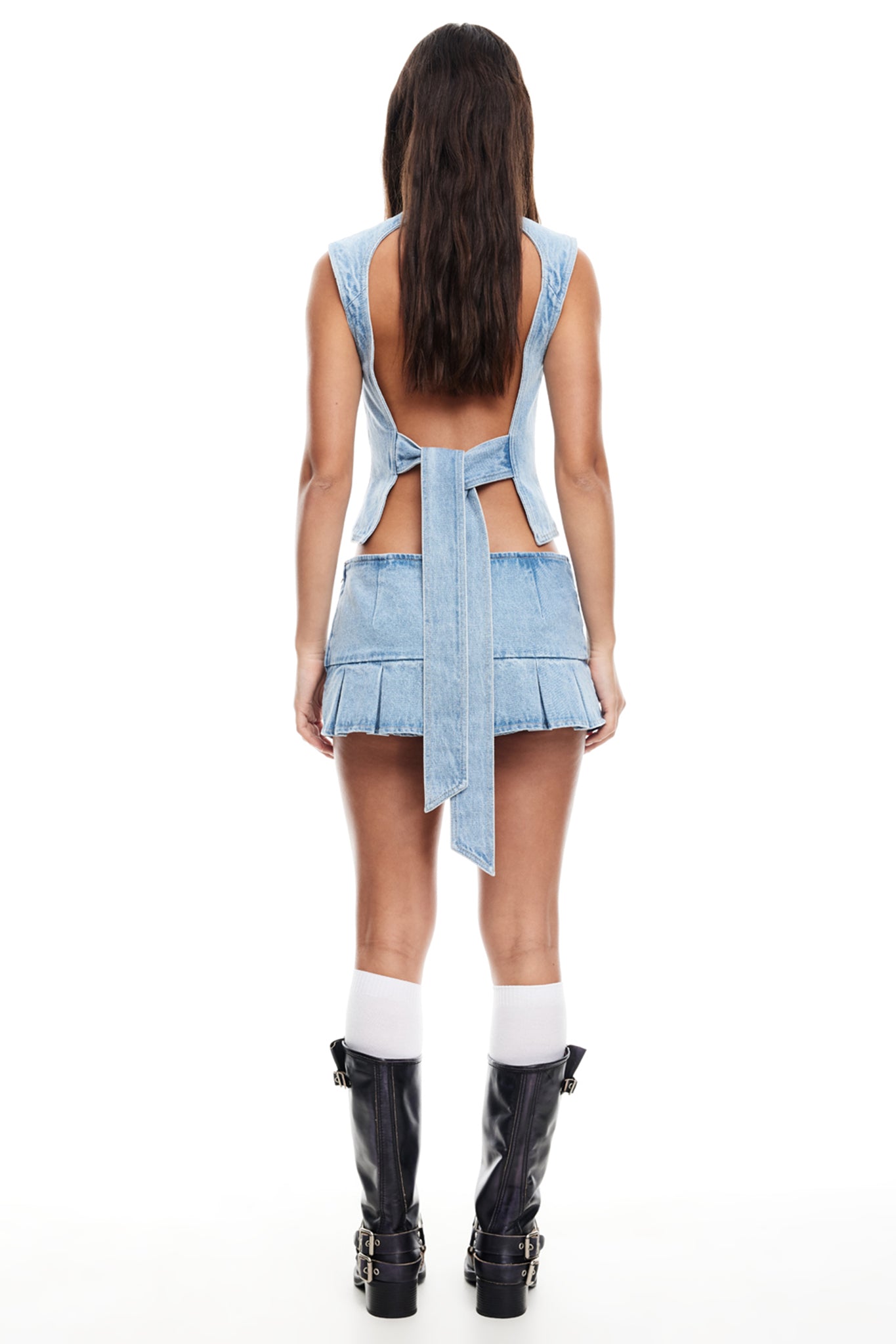 LIONESS Countryside Top Denim by Selfie Leslie