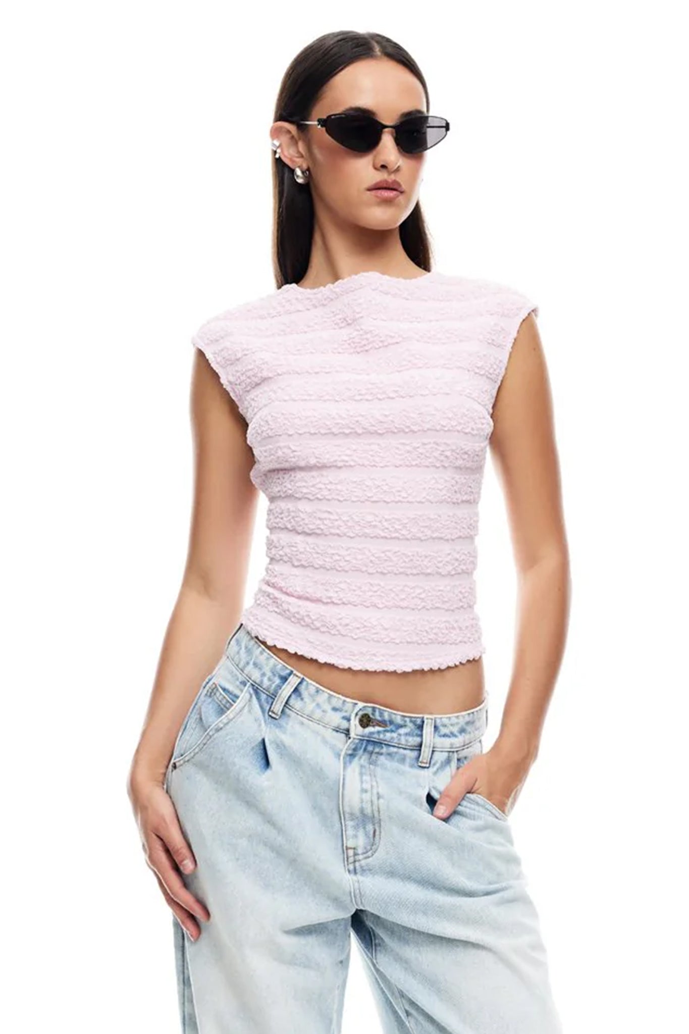 LIONESS Uno Tie Top Blush by Selfie Leslie