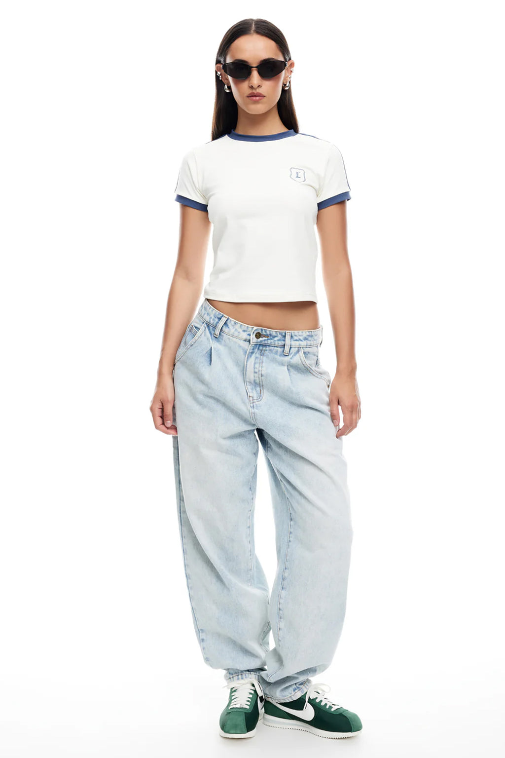 LIONESS On My Way Denim Jean Light Denim by Selfie Leslie