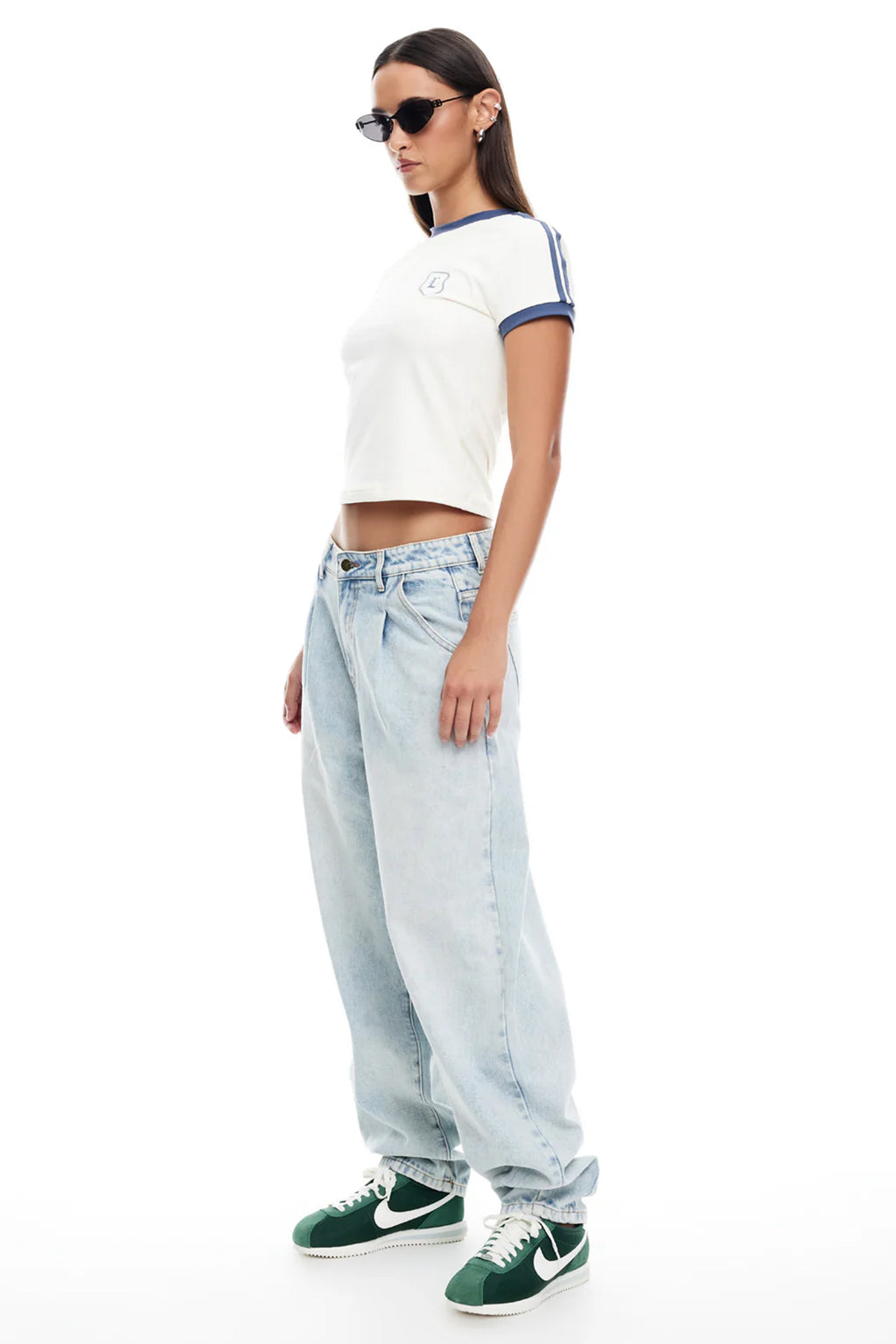 LIONESS On My Way Denim Jean Light Denim by Selfie Leslie