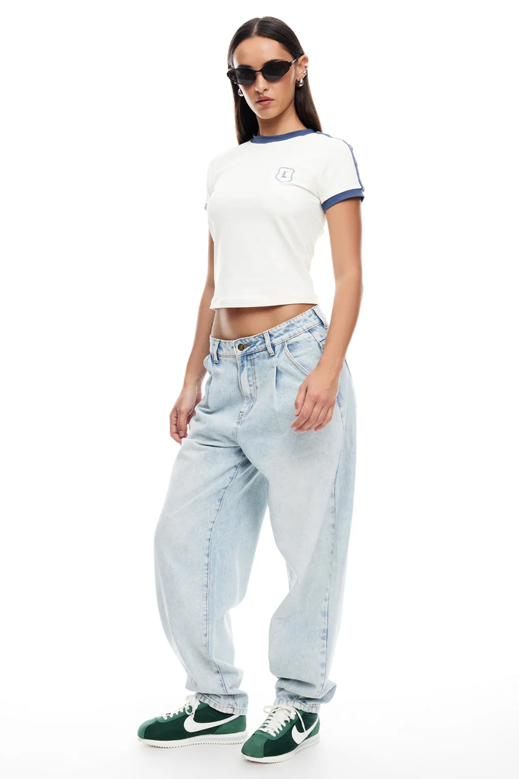 LIONESS On My Way Denim Jean Light Denim by Selfie Leslie