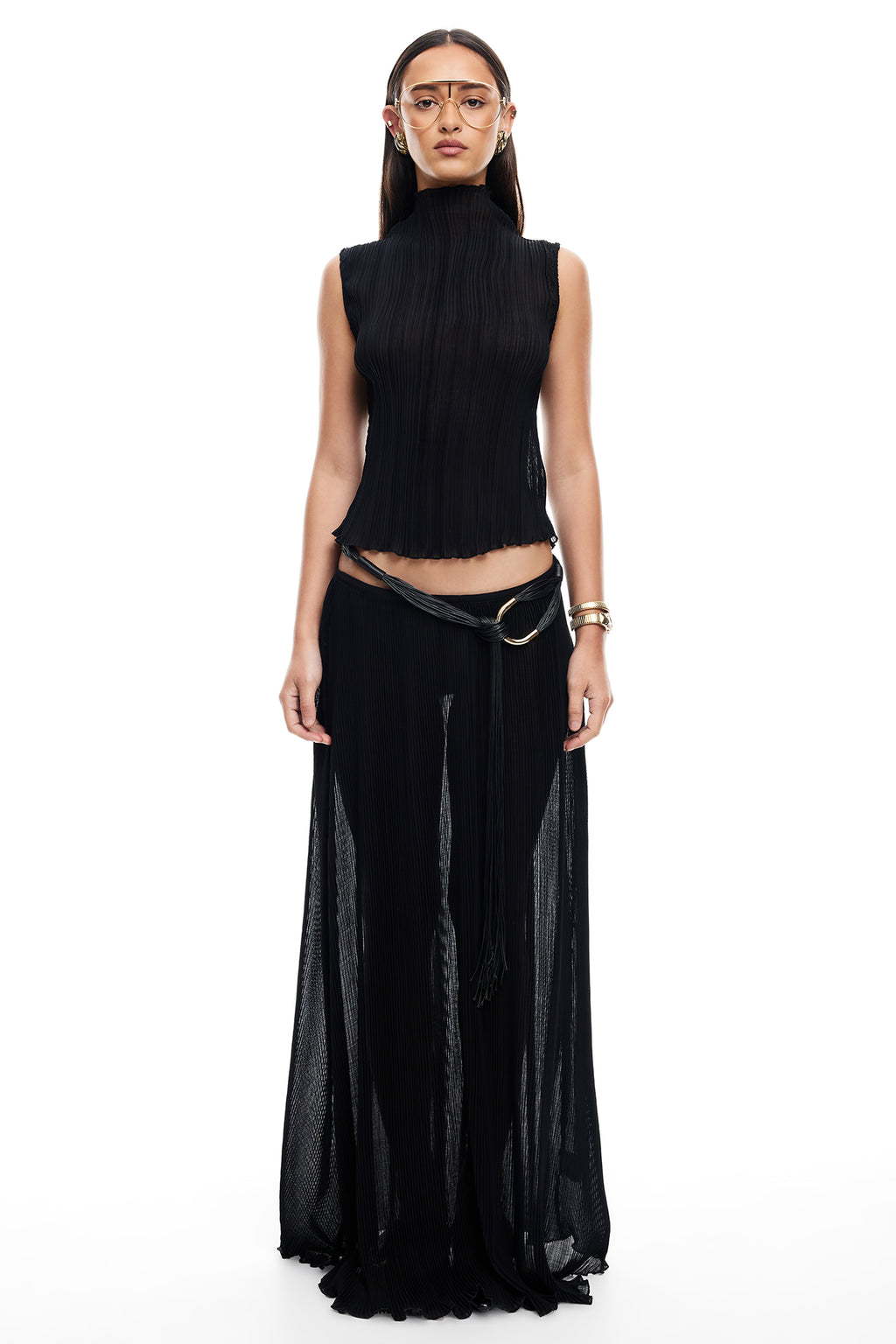 LIONESS Ford Maxi Skirt Onyx by Selfie Leslie