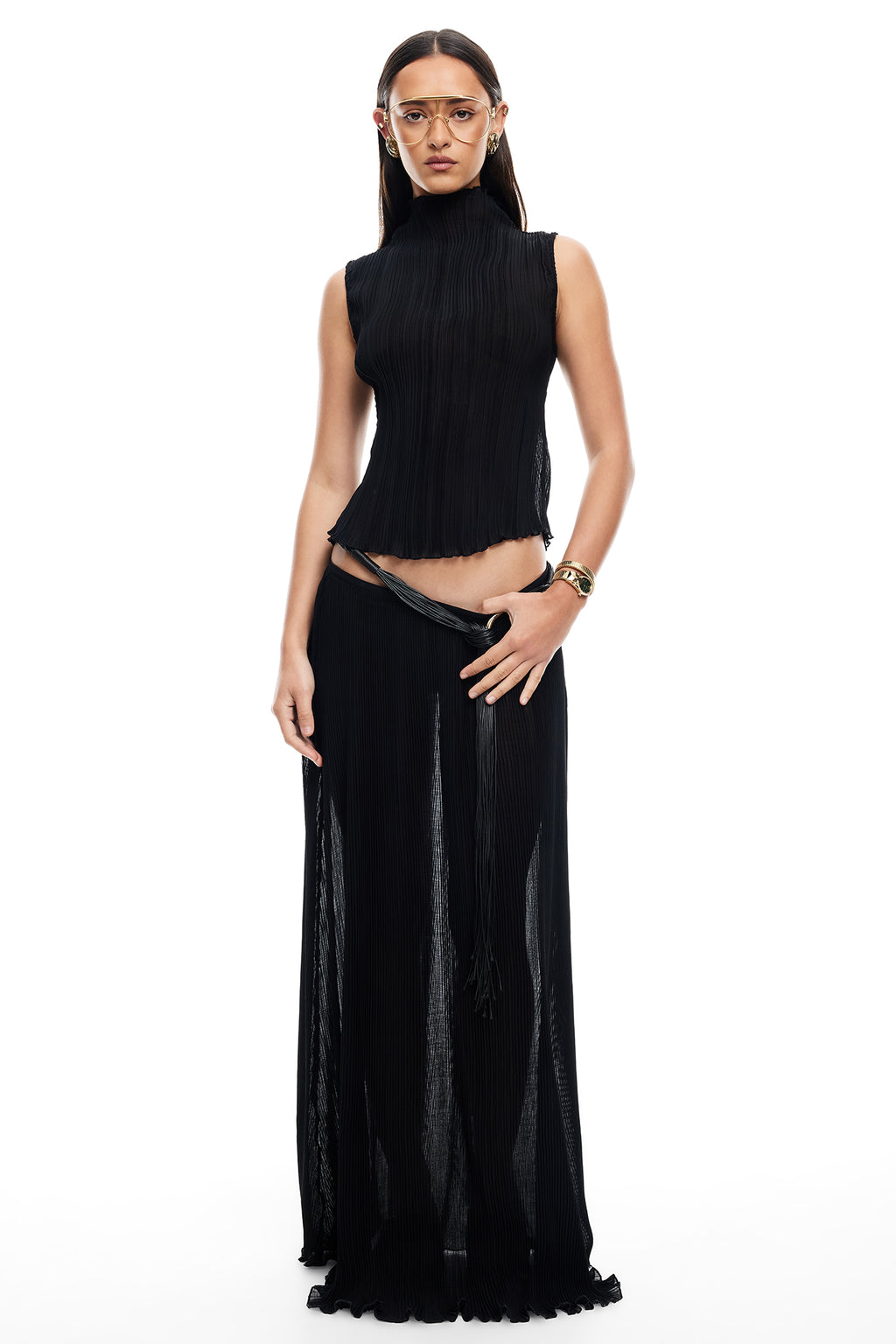 LIONESS Ford Maxi Skirt Onyx by Selfie Leslie