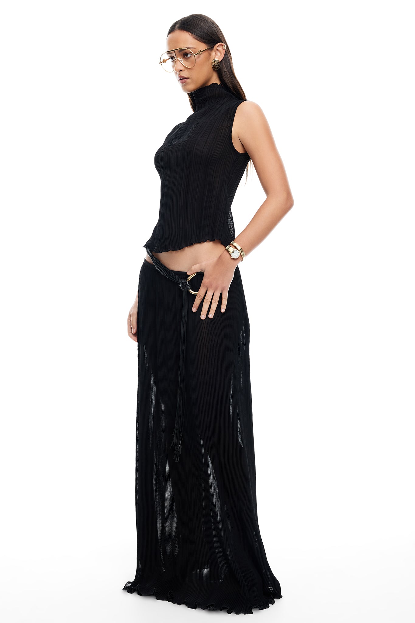 LIONESS Ford Maxi Skirt Onyx by Selfie Leslie