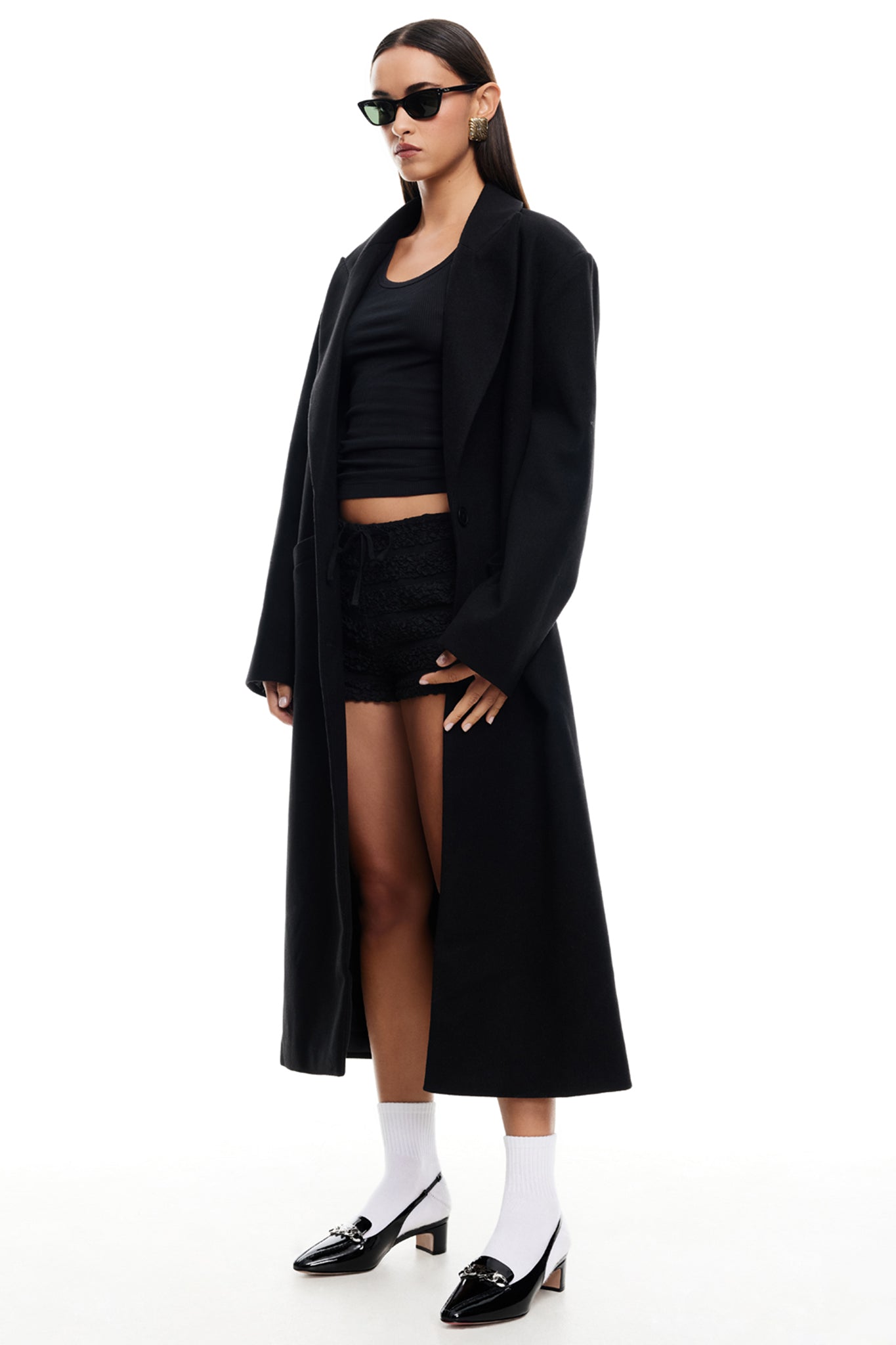 LIONESS Olsen Coat Onyx by Selfie Leslie