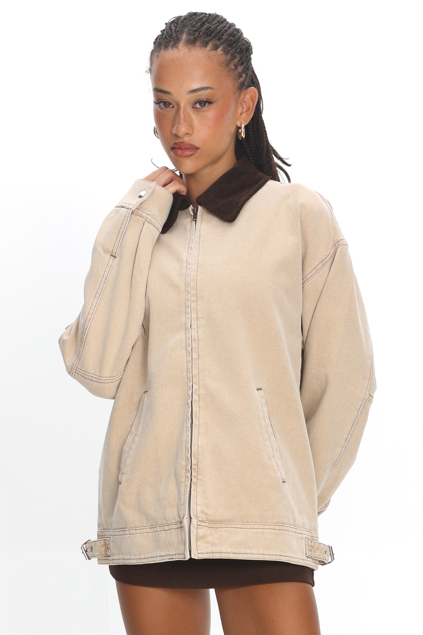 LIONESS Workwear Jacket Stone | Selfie Leslie