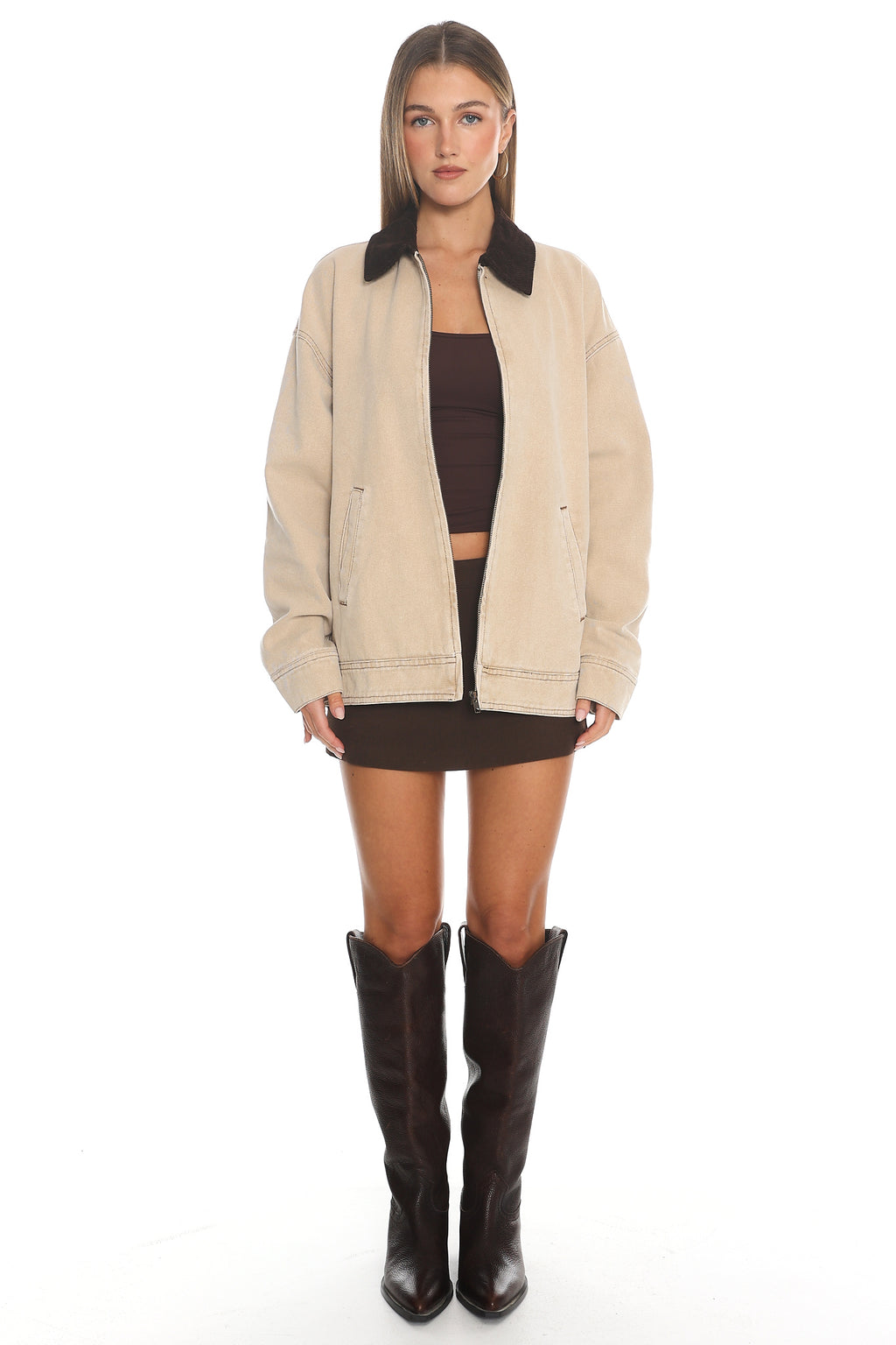 LIONESS Workwear Jacket Stone by Selfie Leslie